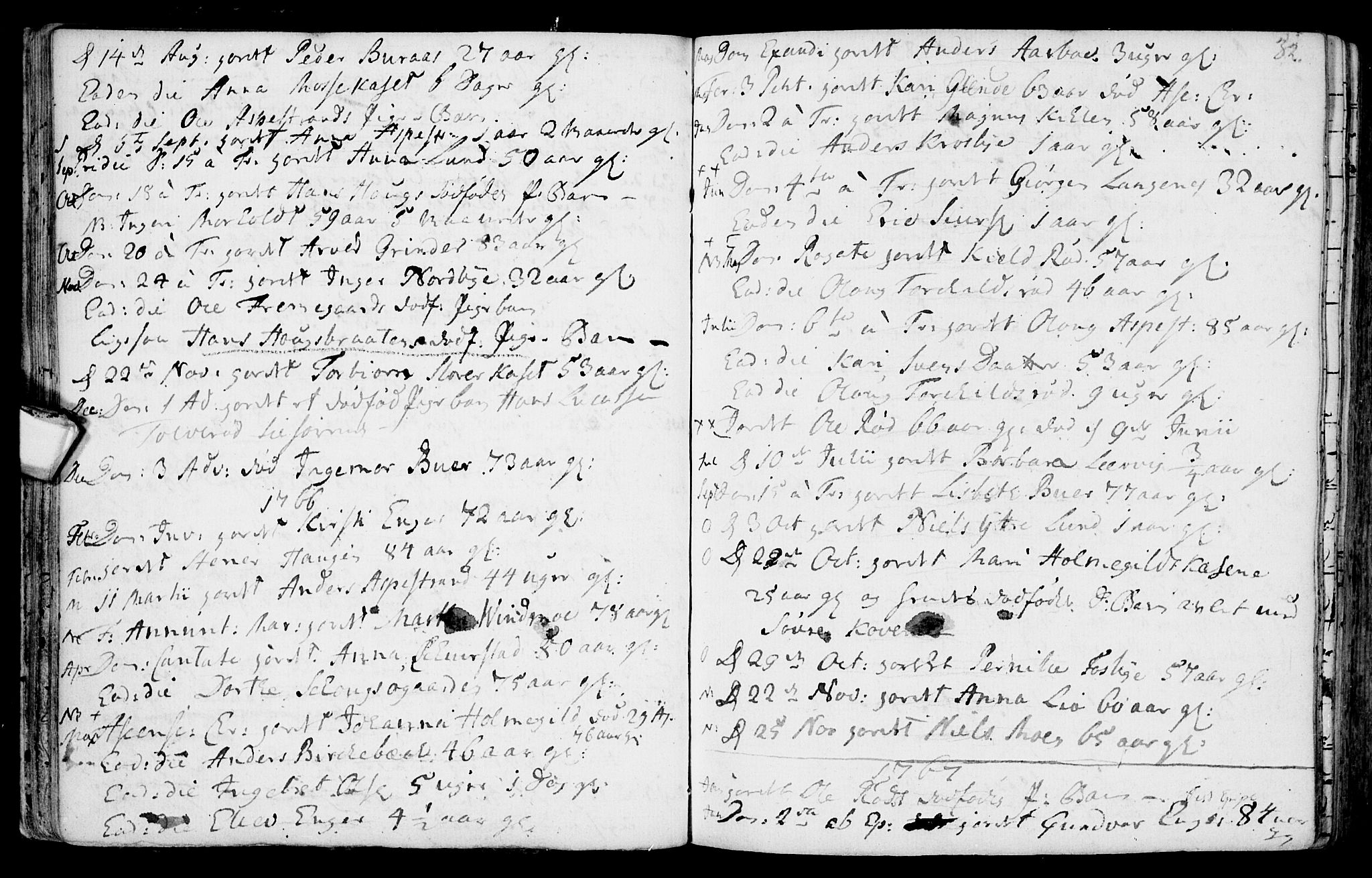 Aremark prestekontor Kirkebøker, AV/SAO-A-10899/F/Fa/L0003: Parish register (official) no. I 3, 1745-1795, p. 32