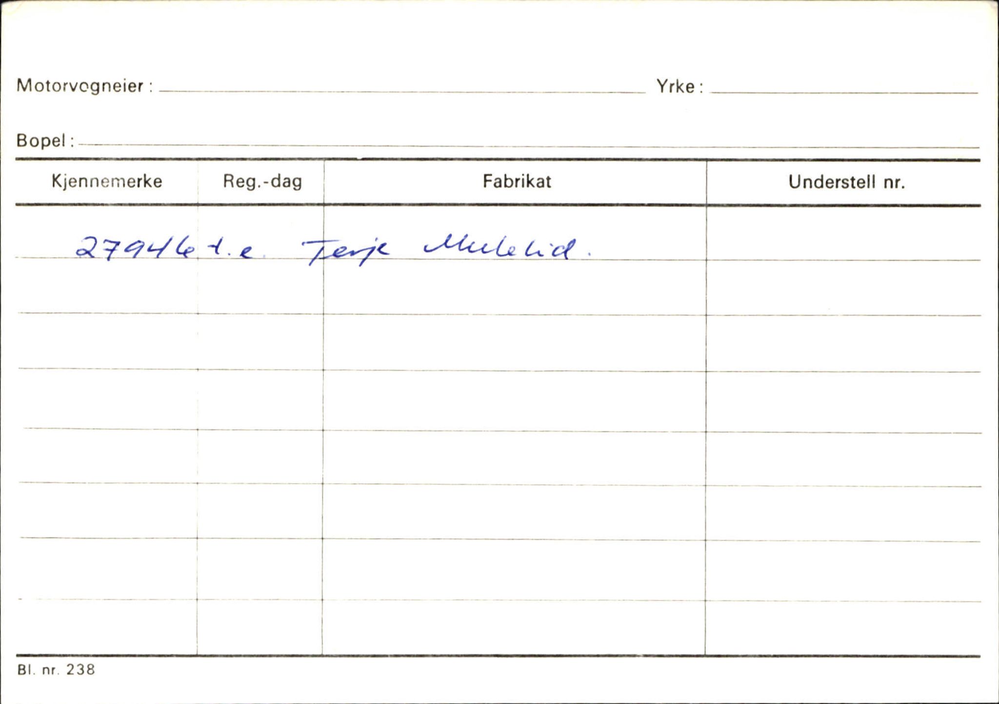 Statens vegvesen, Sogn og Fjordane vegkontor, AV/SAB-A-5301/4/F/L0144: Registerkort Vågsøy A-R, 1945-1975, p. 1857