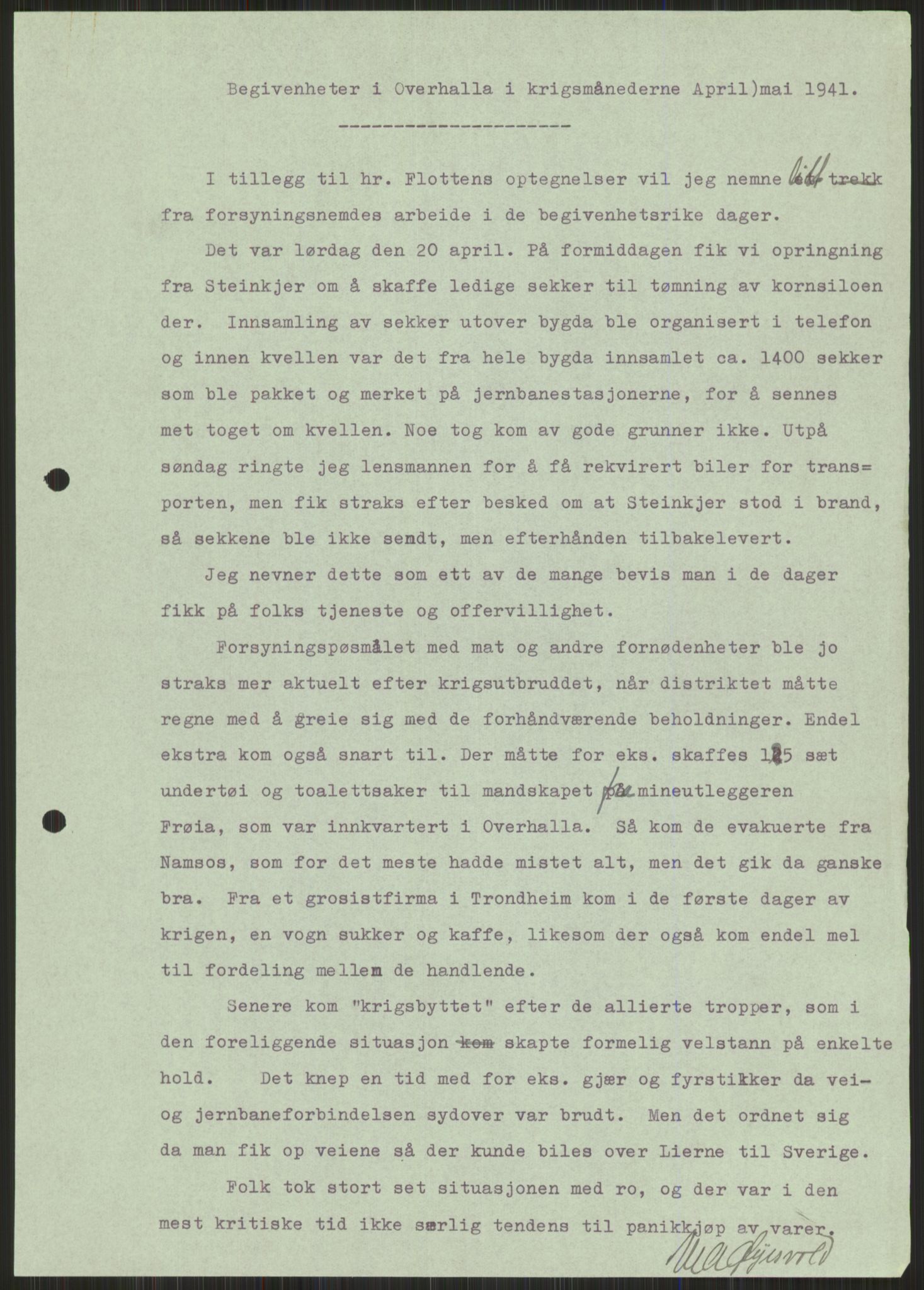 Forsvaret, Forsvarets krigshistoriske avdeling, RA/RAFA-2017/Y/Ya/L0016: II-C-11-31 - Fylkesmenn.  Rapporter om krigsbegivenhetene 1940., 1940, p. 553