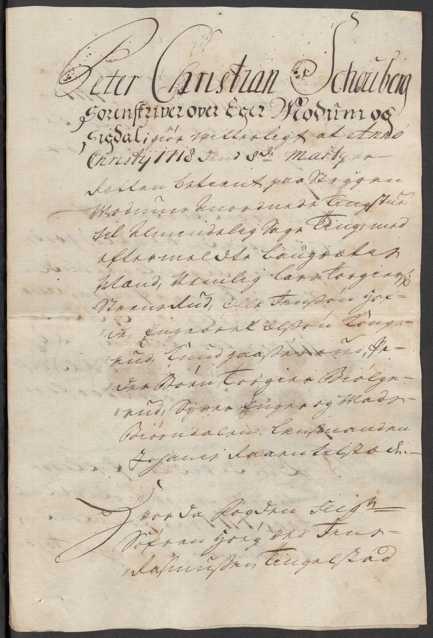 Rentekammeret inntil 1814, Reviderte regnskaper, Fogderegnskap, AV/RA-EA-4092/R31/L1711: Fogderegnskap Hurum, Røyken, Eiker, Lier og Buskerud, 1717, p. 286