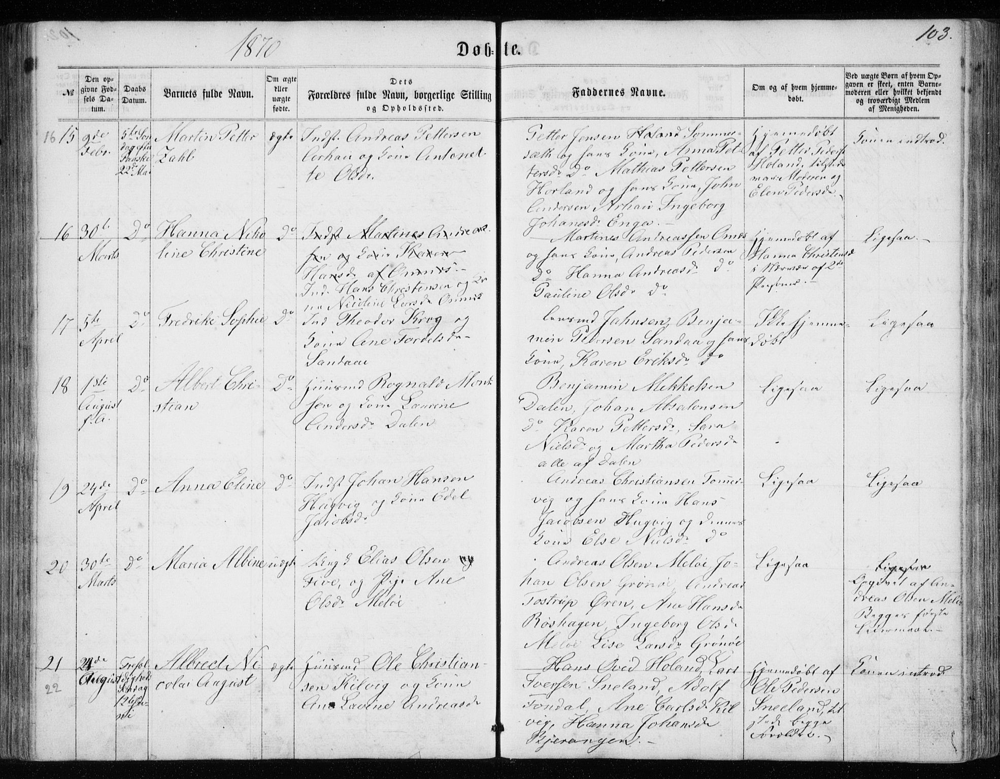 Ministerialprotokoller, klokkerbøker og fødselsregistre - Nordland, SAT/A-1459/843/L0634: Parish register (copy) no. 843C03, 1860-1884, p. 103