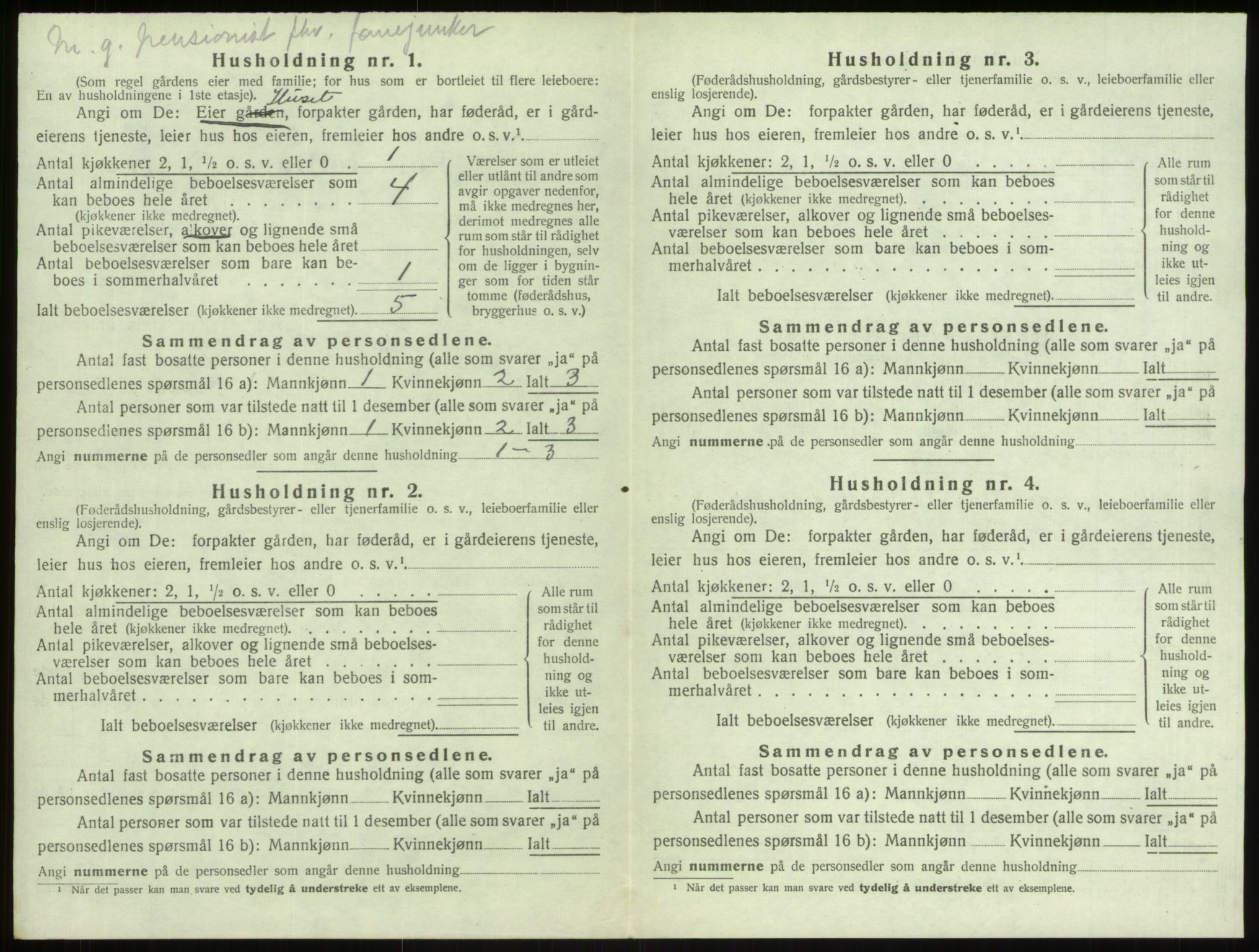 SAB, 1920 census for Manger, 1920, p. 1361