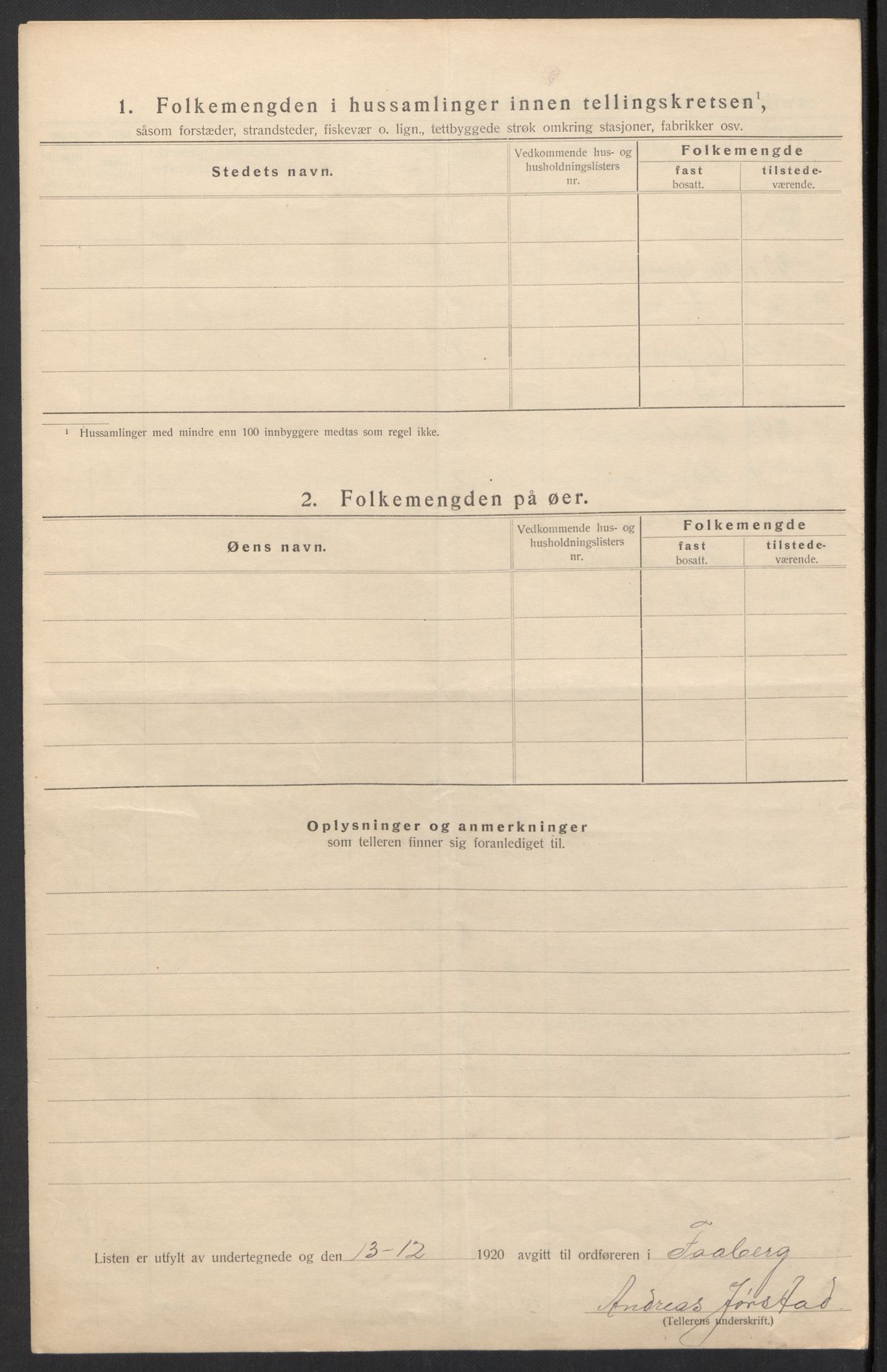 SAH, 1920 census for Fåberg, 1920, p. 59