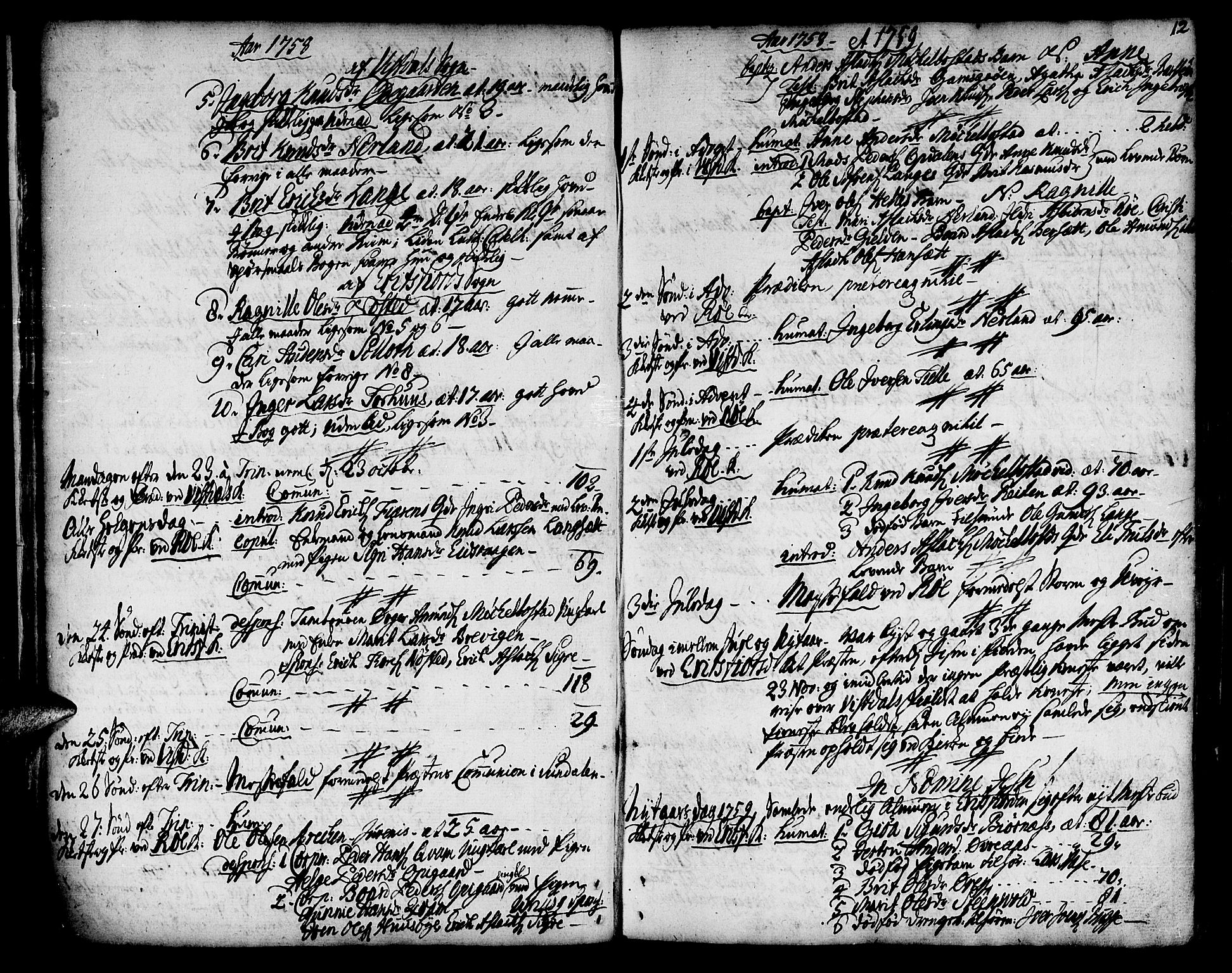 Ministerialprotokoller, klokkerbøker og fødselsregistre - Møre og Romsdal, AV/SAT-A-1454/551/L0621: Parish register (official) no. 551A01, 1757-1803, p. 12