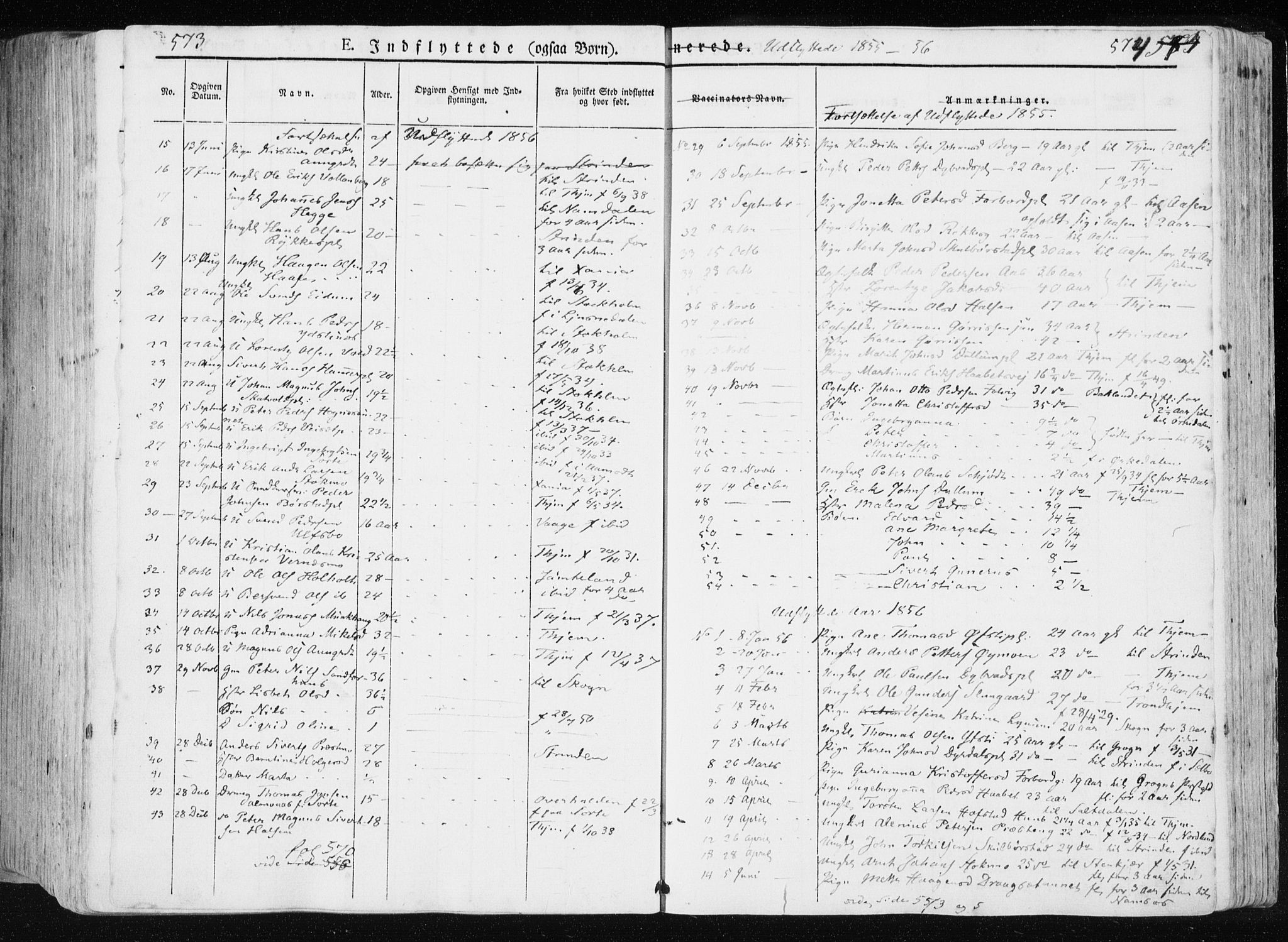 Ministerialprotokoller, klokkerbøker og fødselsregistre - Nord-Trøndelag, SAT/A-1458/709/L0074: Parish register (official) no. 709A14, 1845-1858, p. 574