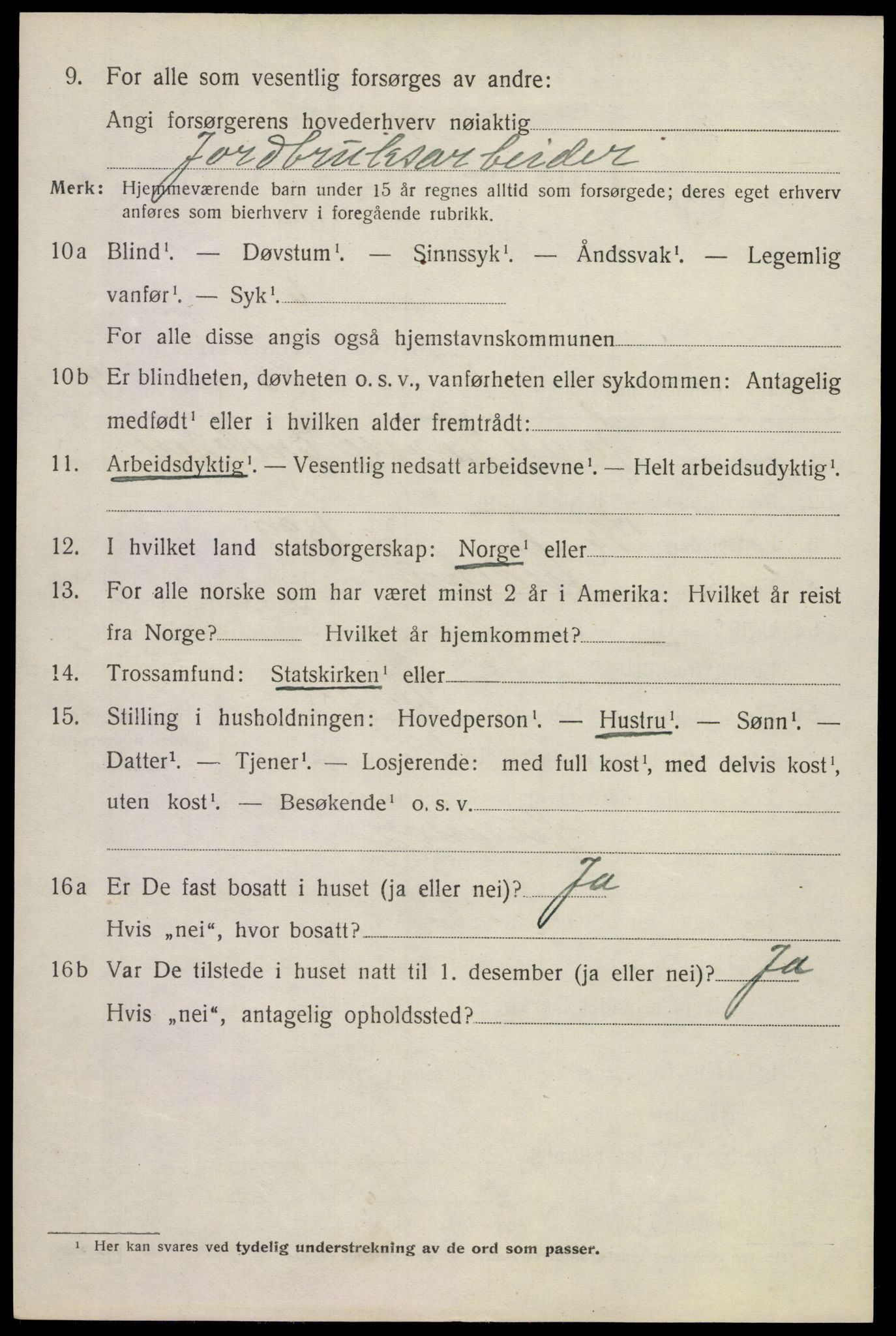 SAKO, 1920 census for Andebu, 1920, p. 4799