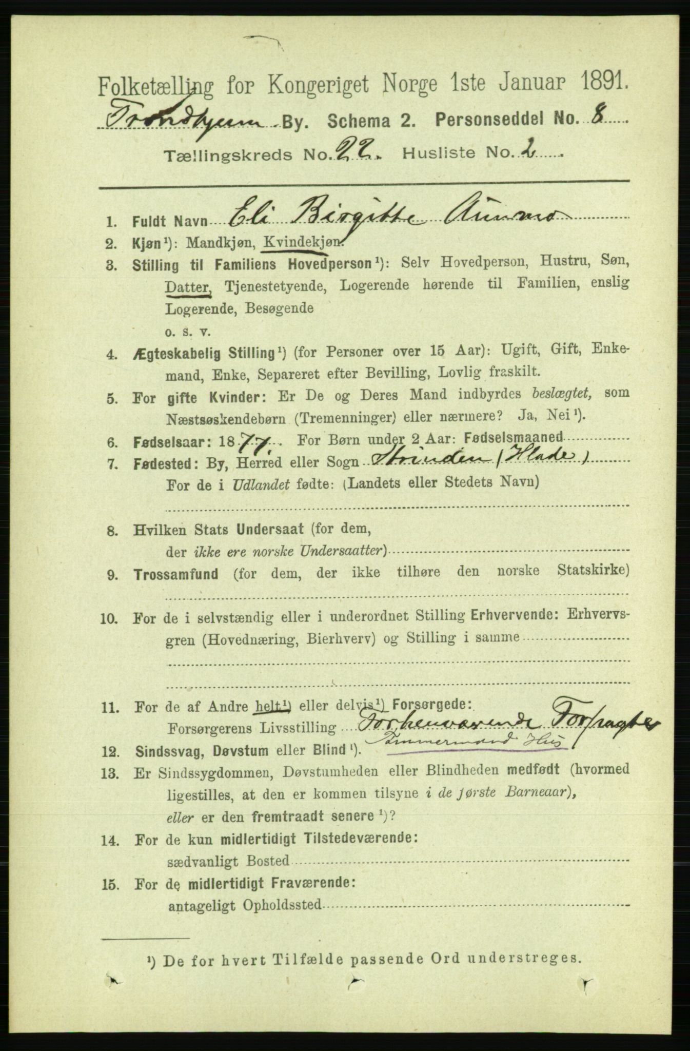 RA, 1891 census for 1601 Trondheim, 1891, p. 16553