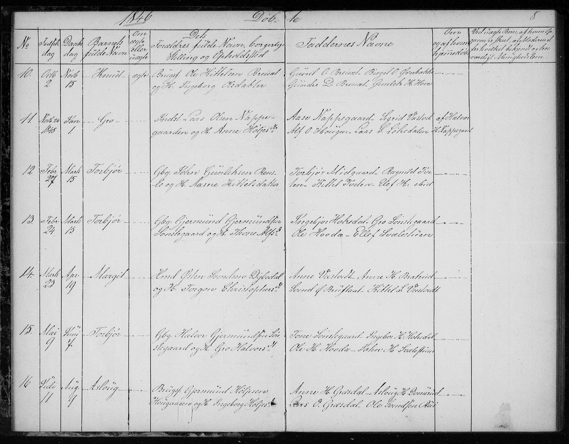 Gransherad kirkebøker, SAKO/A-267/F/Fb/L0003: Parish register (official) no. II 3, 1844-1859, p. 8