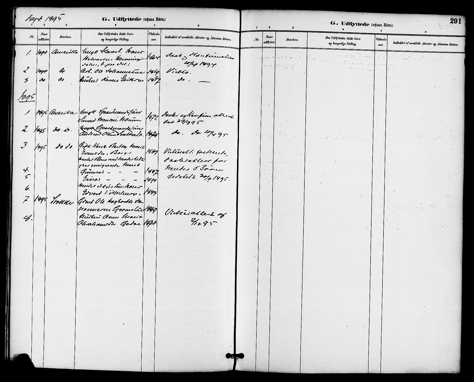 Gjerpen kirkebøker, SAKO/A-265/F/Fa/L0010: Parish register (official) no. I 10, 1886-1895, p. 291