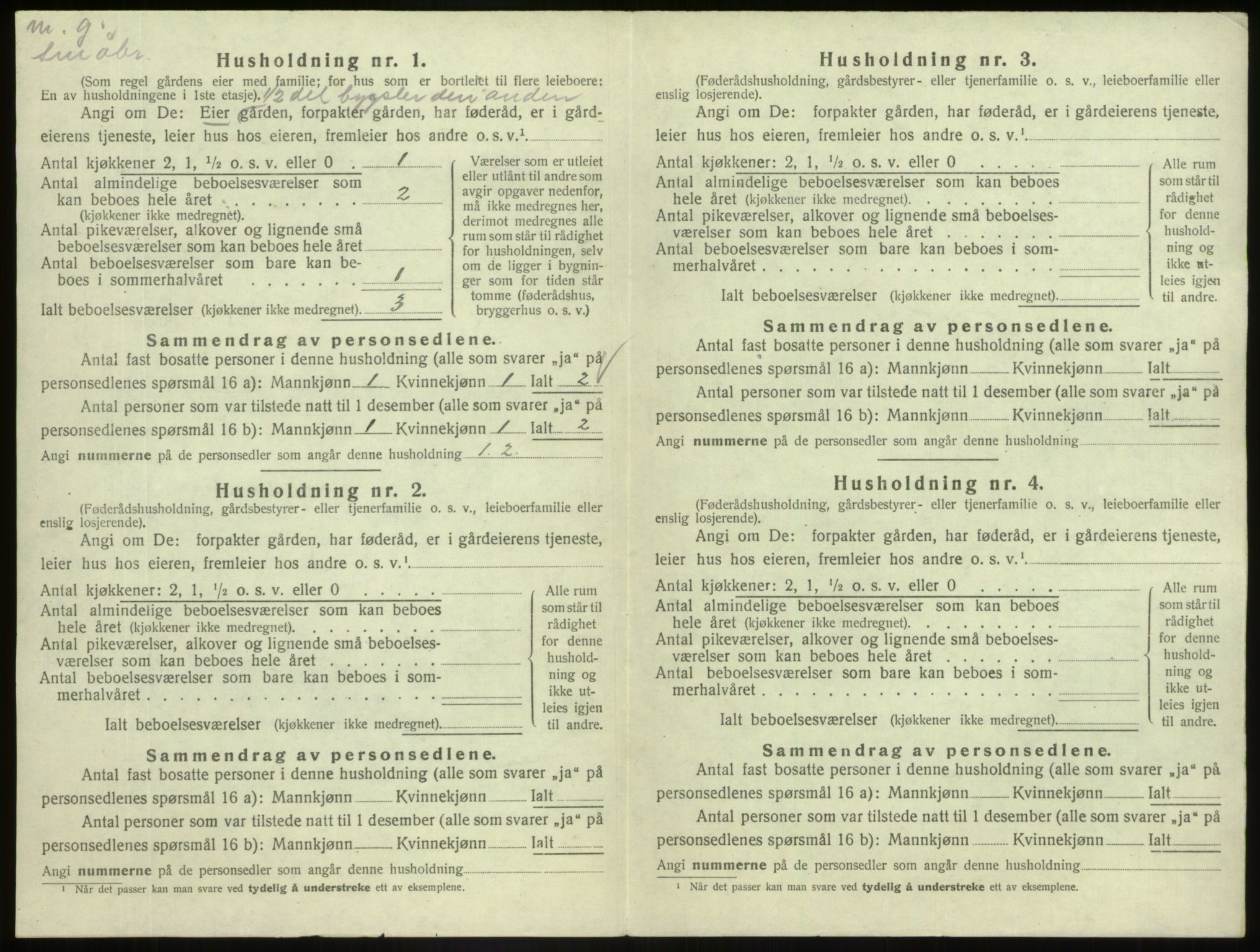 SAB, 1920 census for Askvoll, 1920, p. 151