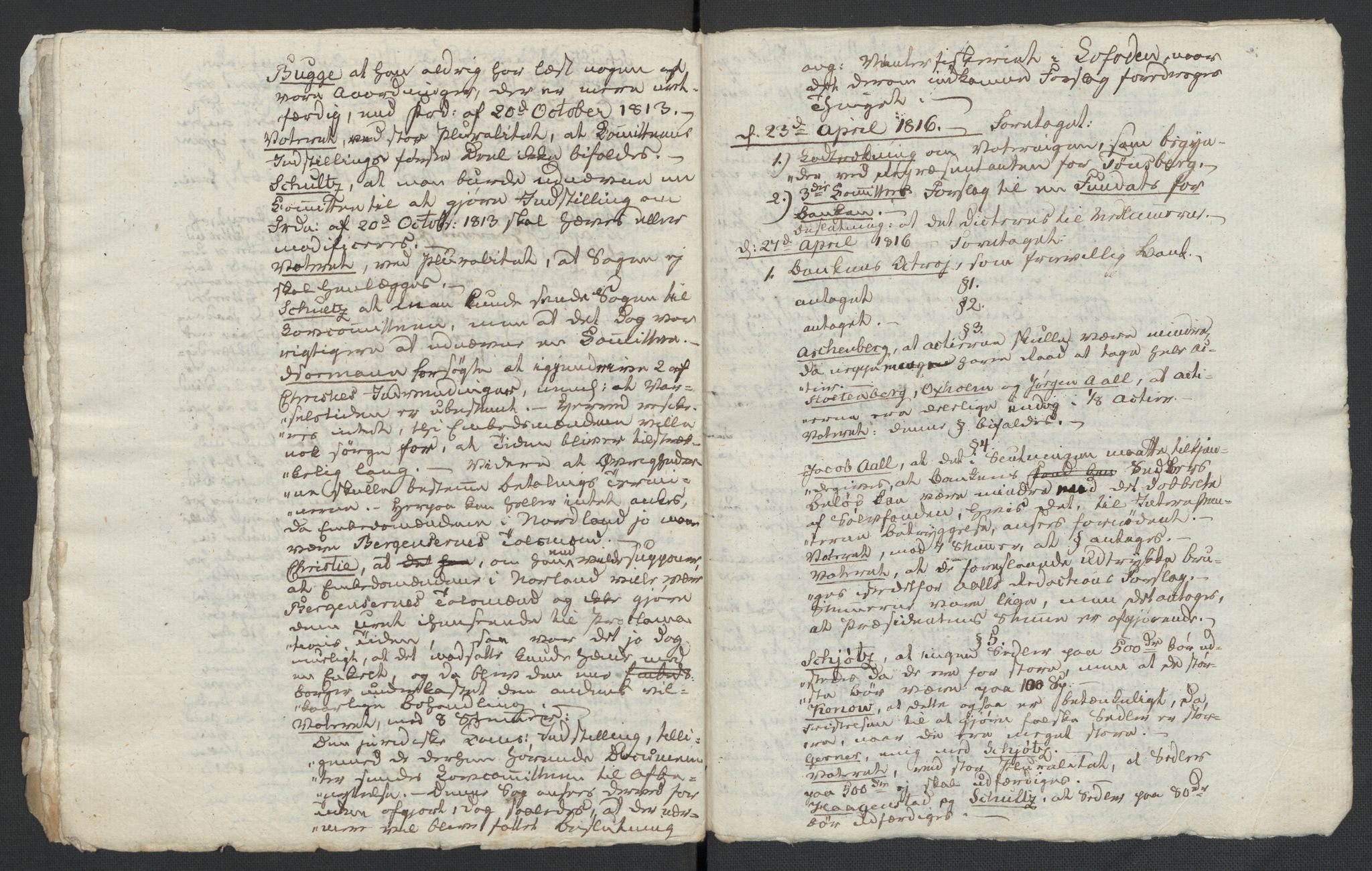 Christie, Wilhelm Frimann Koren, AV/RA-PA-0014/F/L0005: Christies dokumenter fra Stortinget, 1815-1816, p. 793