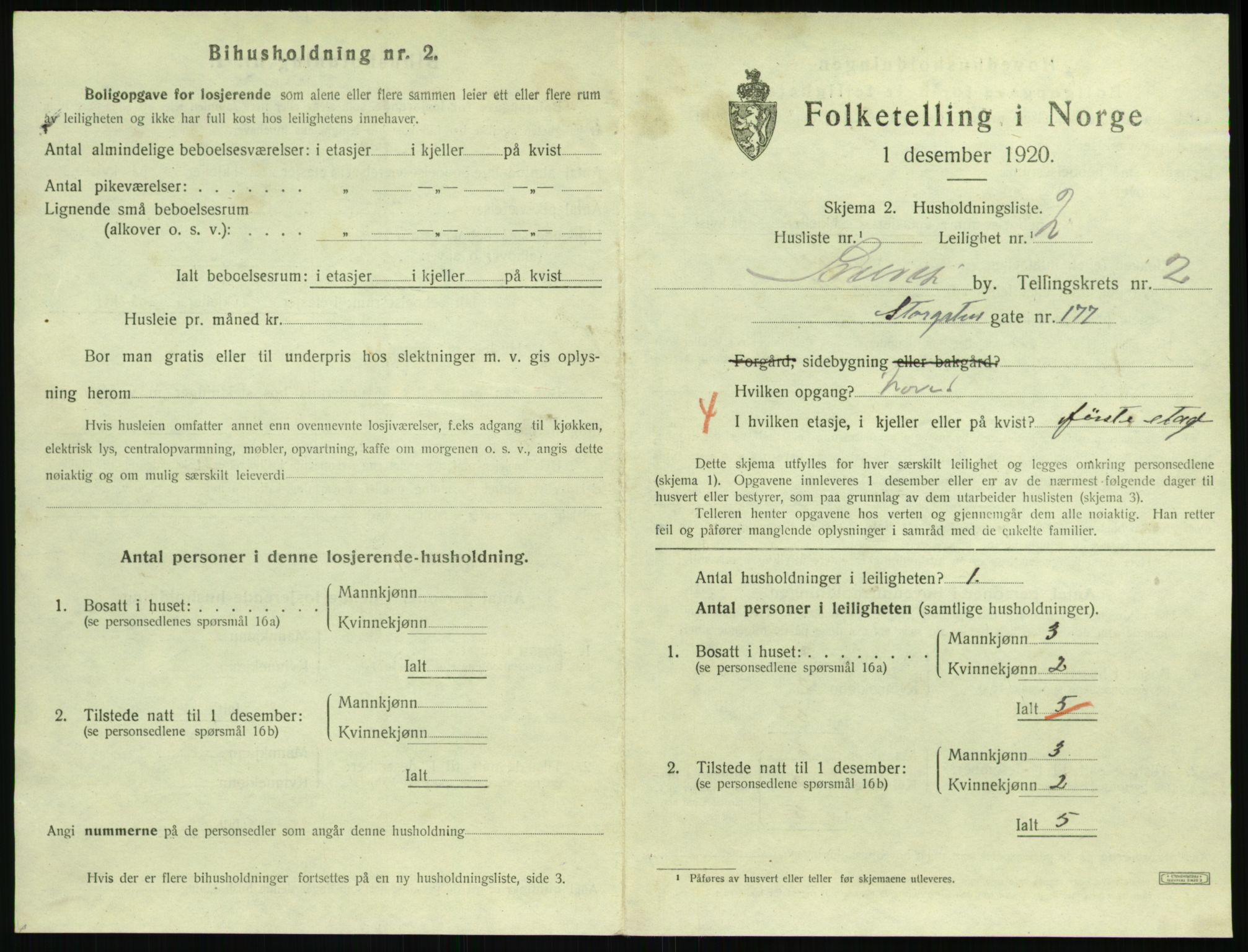 SAKO, 1920 census for Svelvik, 1920, p. 989