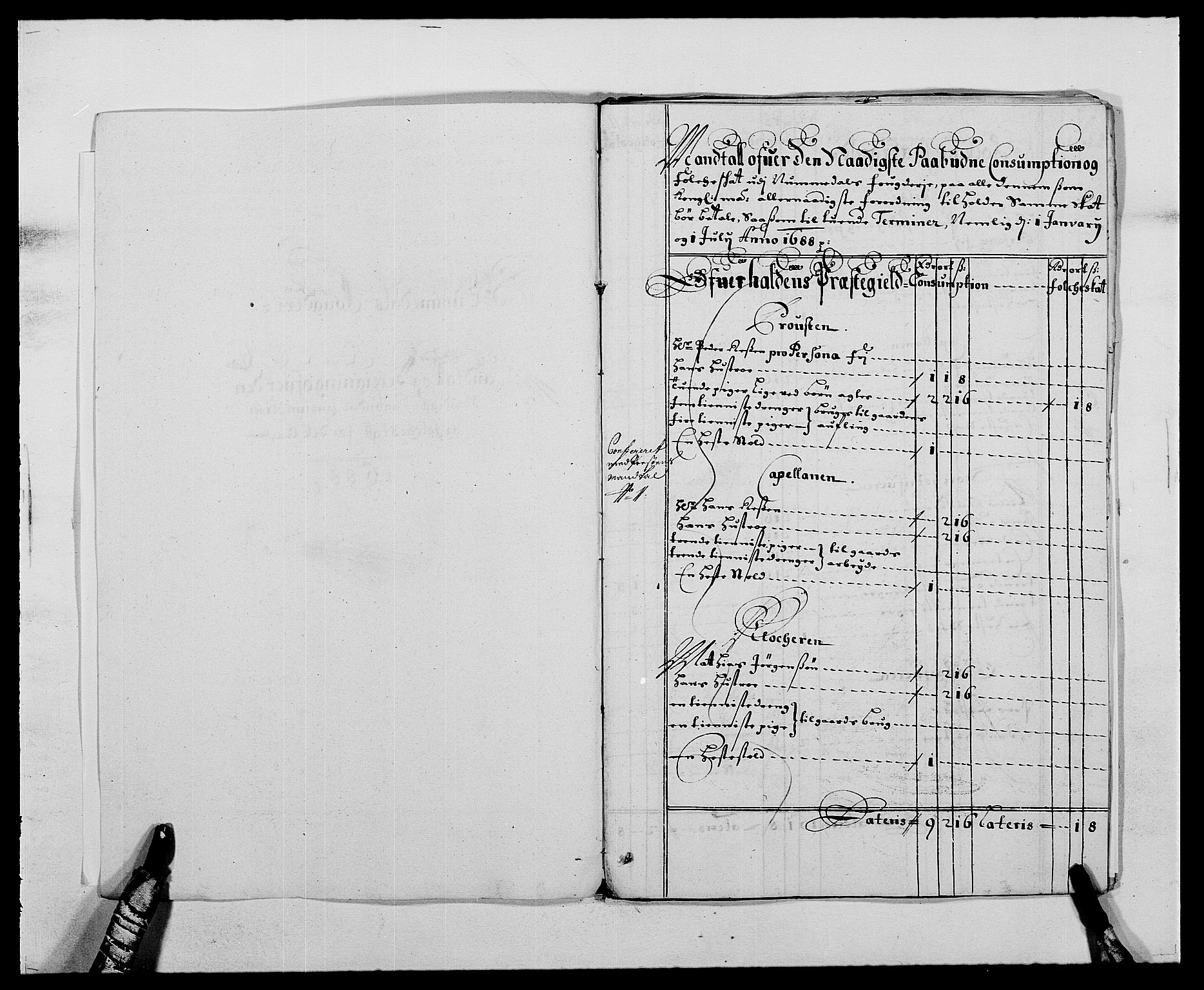 Rentekammeret inntil 1814, Reviderte regnskaper, Fogderegnskap, AV/RA-EA-4092/R64/L4422: Fogderegnskap Namdal, 1687-1689, p. 124