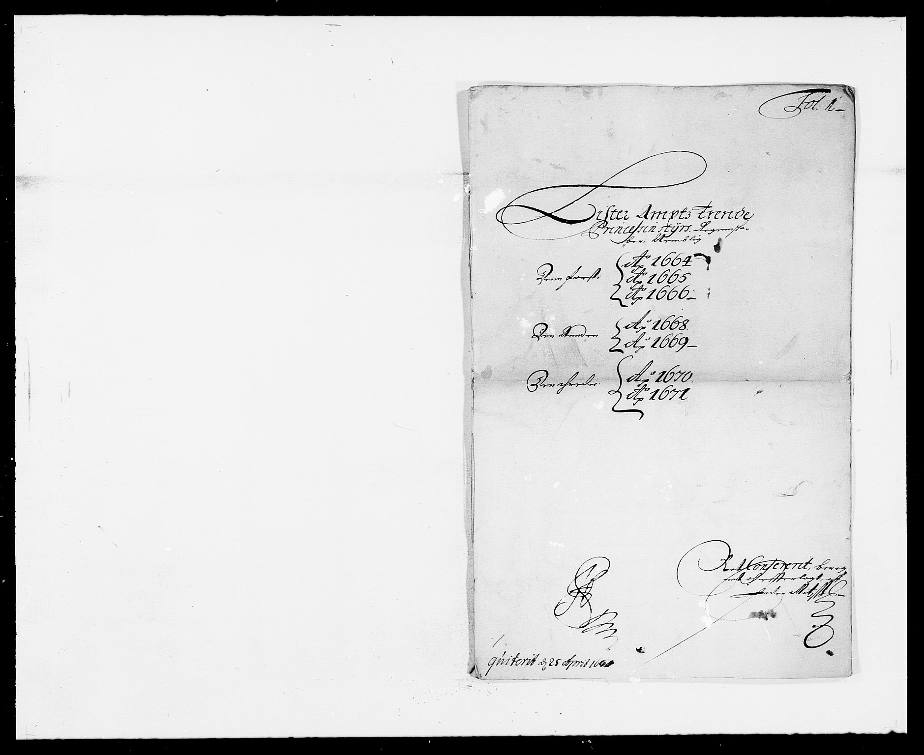 Rentekammeret inntil 1814, Reviderte regnskaper, Fogderegnskap, AV/RA-EA-4092/R41/L2526: Fogderegnskap Lista, 1672, p. 155