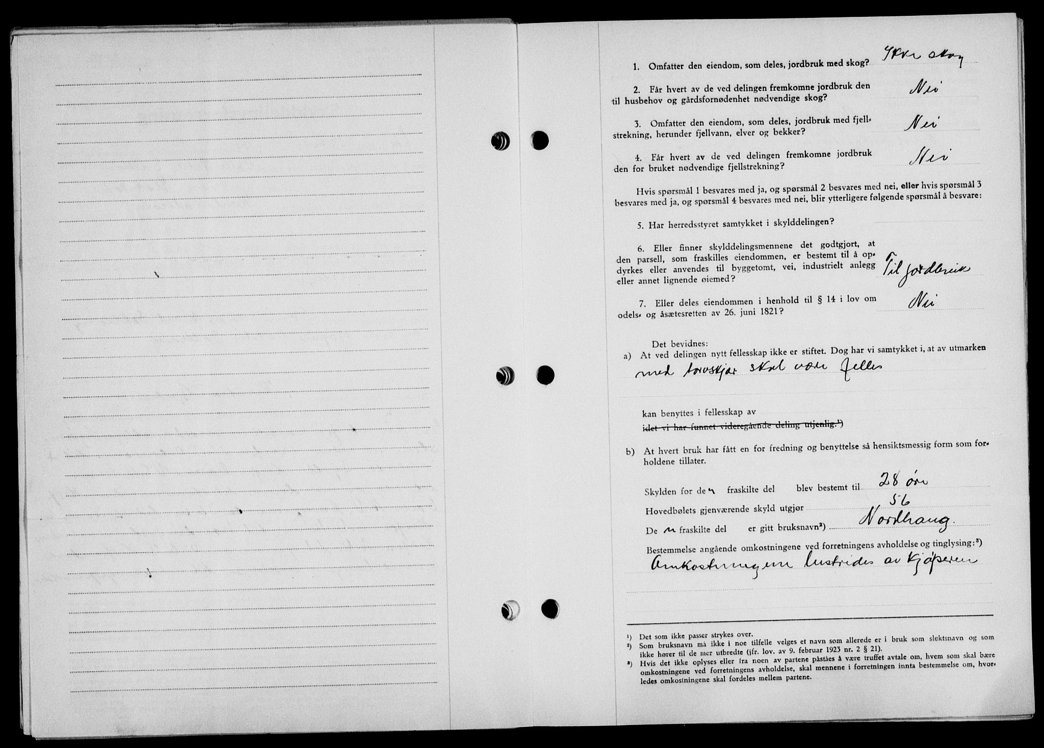 Lofoten sorenskriveri, SAT/A-0017/1/2/2C/L0012a: Mortgage book no. 12a, 1943-1944, Diary no: : 519/1944