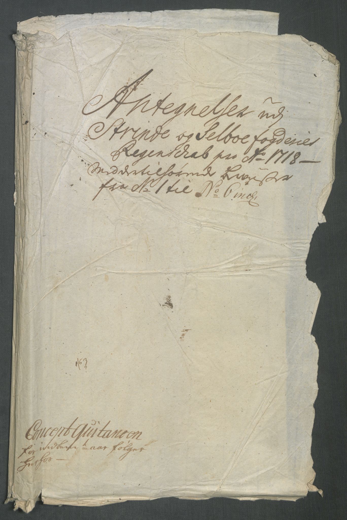 Rentekammeret inntil 1814, Reviderte regnskaper, Fogderegnskap, AV/RA-EA-4092/R61/L4116: Fogderegnskap Strinda og Selbu, 1717-1718, p. 525