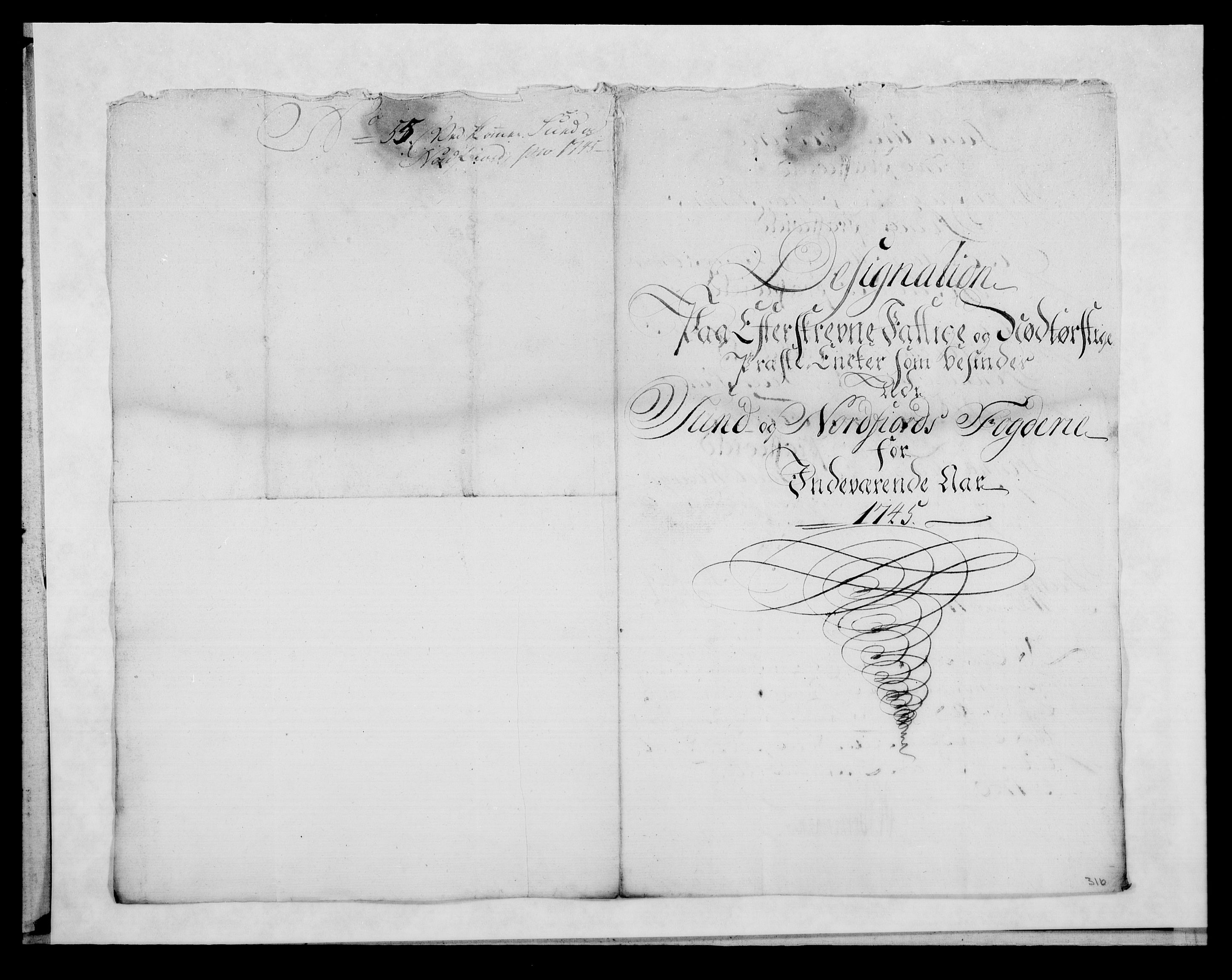 Rentekammeret inntil 1814, Reviderte regnskaper, Fogderegnskap, AV/RA-EA-4092/R53/L3471: Fogderegnskap Sunn- og Nordfjord, 1745, p. 159