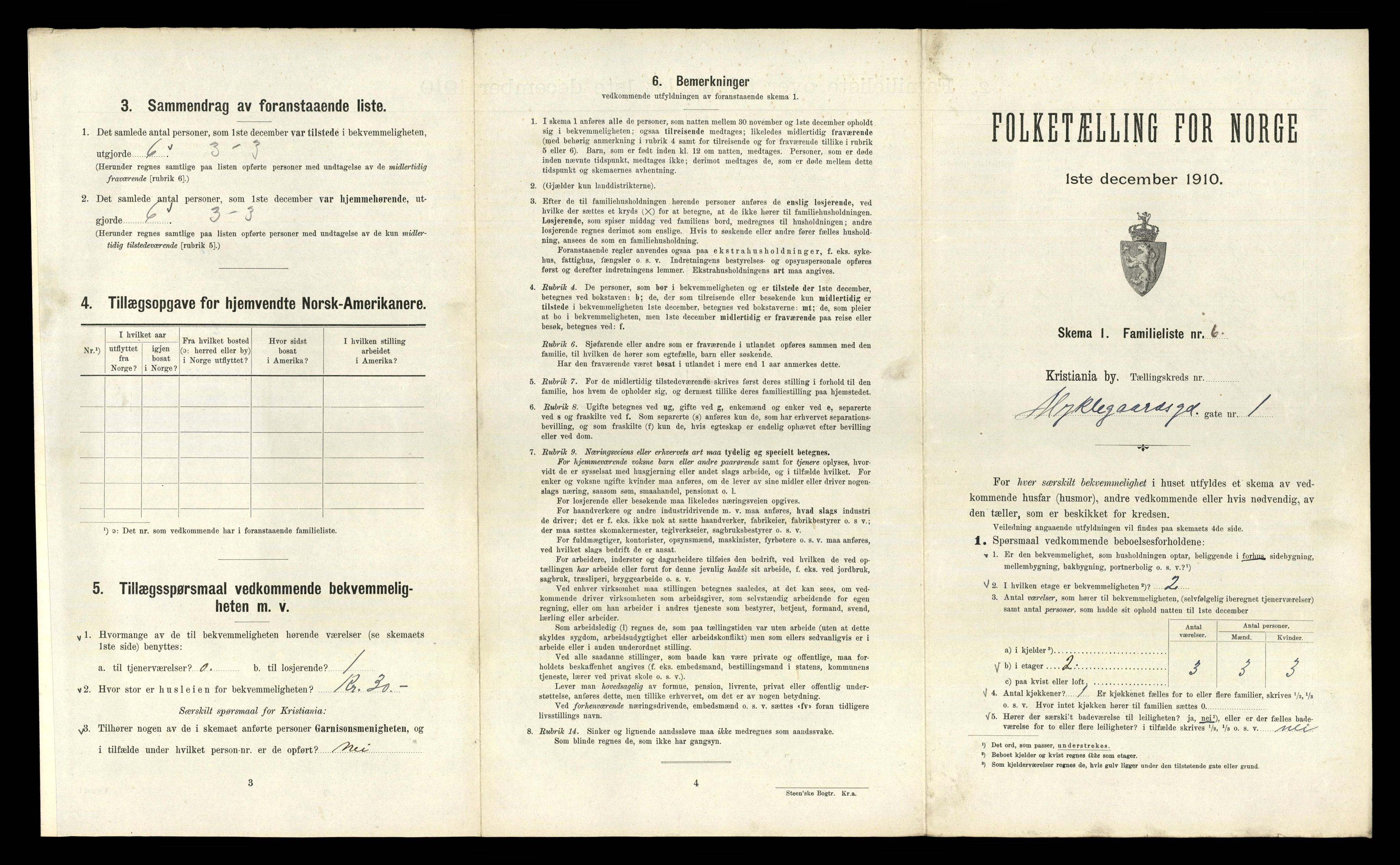 RA, 1910 census for Kristiania, 1910, p. 66465