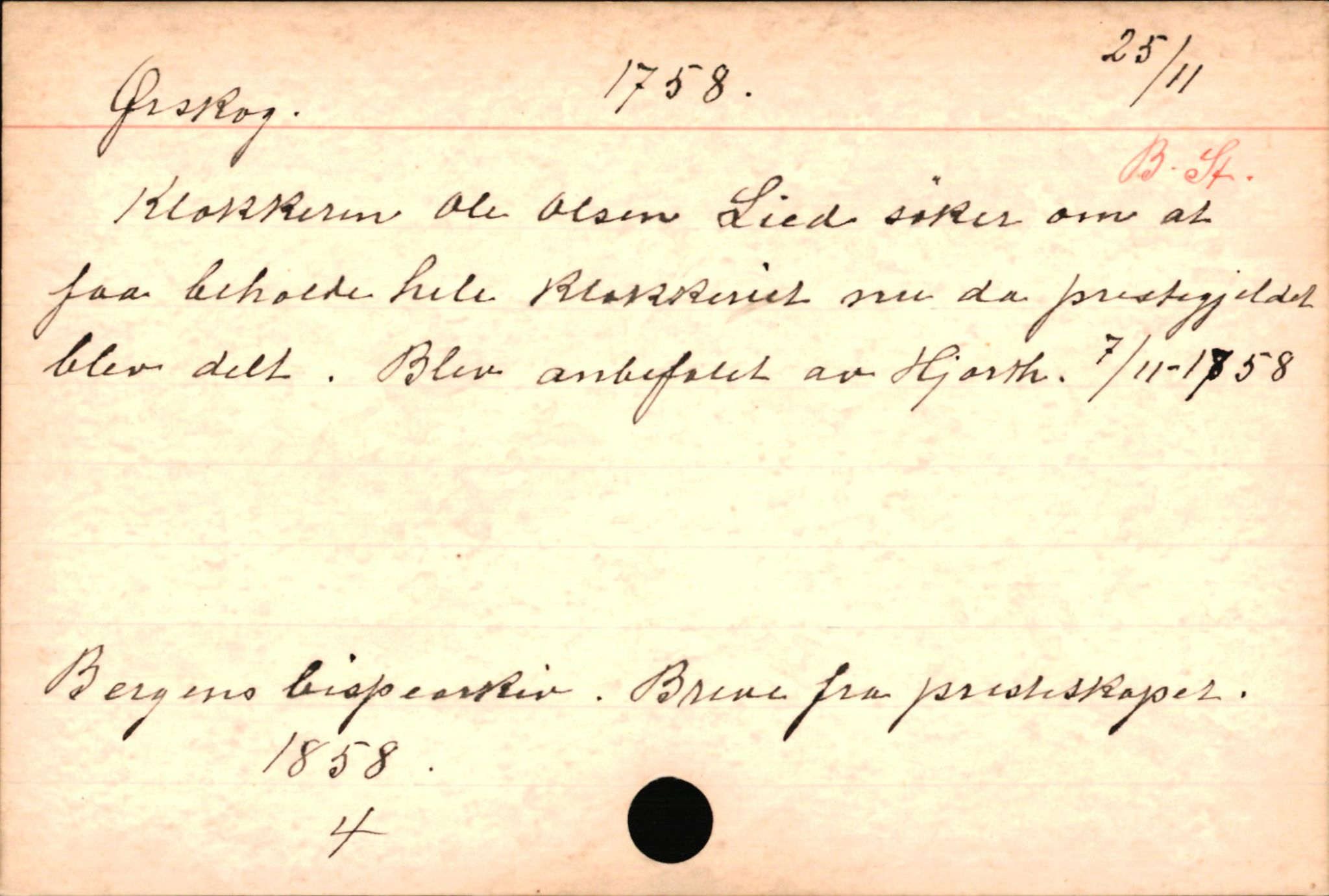 Haugen, Johannes - lærer, AV/SAB-SAB/PA-0036/01/L0001: Om klokkere og lærere, 1521-1904, p. 11085