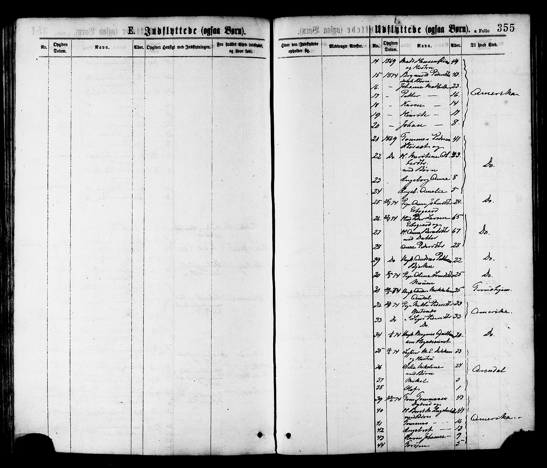 Ministerialprotokoller, klokkerbøker og fødselsregistre - Nord-Trøndelag, SAT/A-1458/709/L0076: Parish register (official) no. 709A16, 1871-1879, p. 355