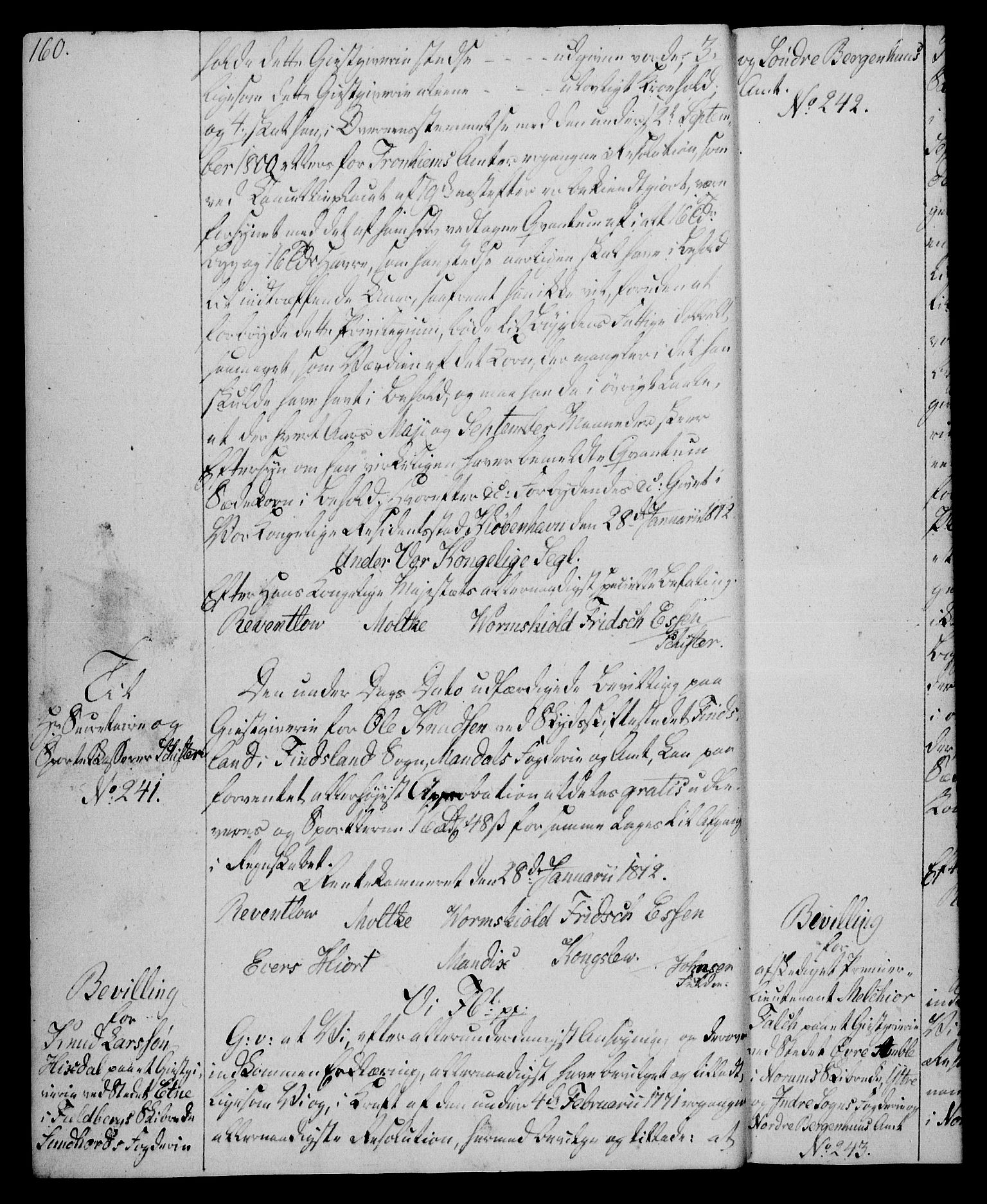 Rentekammeret, Kammerkanselliet, AV/RA-EA-3111/G/Gg/Gga/L0020: Norsk ekspedisjonsprotokoll med register (merket RK 53.20), 1811-1814, p. 160