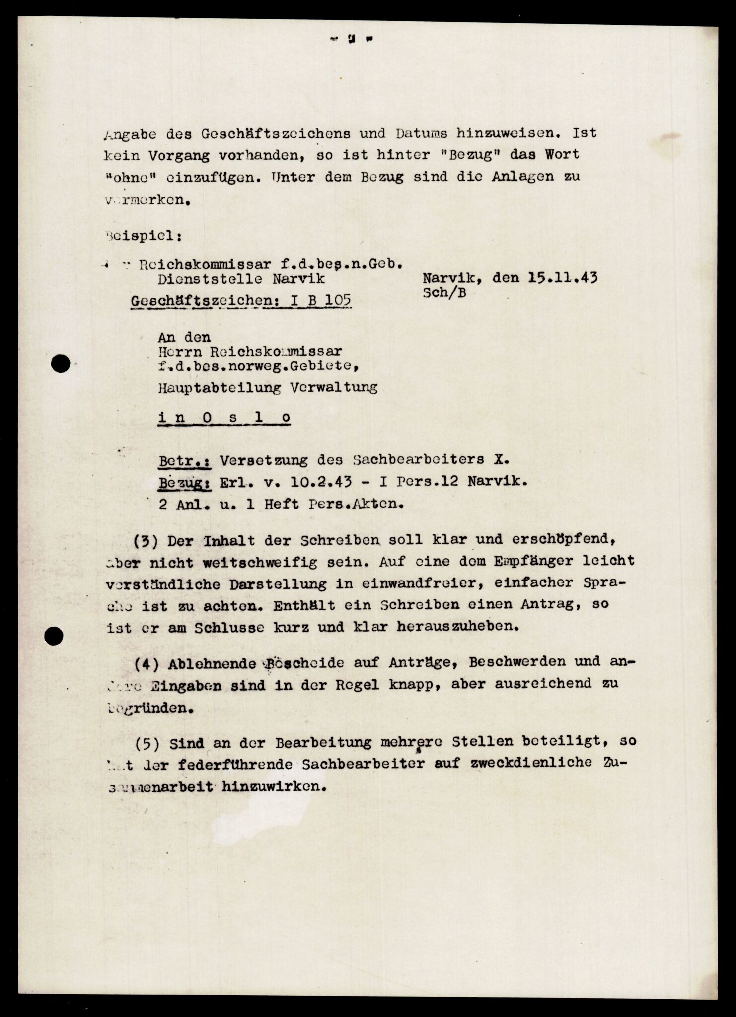 Forsvarets Overkommando. 2 kontor. Arkiv 11.4. Spredte tyske arkivsaker, AV/RA-RAFA-7031/D/Dar/Darb/L0005: Reichskommissariat., 1940-1945, p. 1206