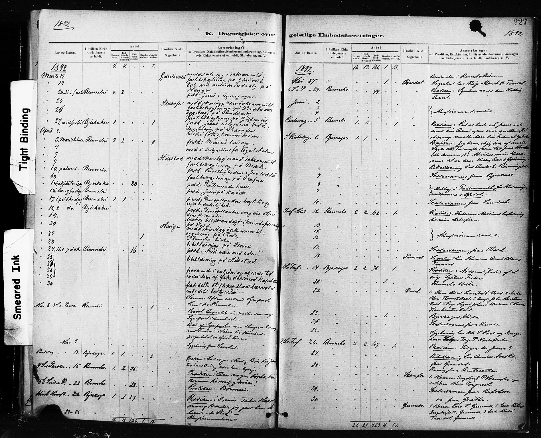 Ministerialprotokoller, klokkerbøker og fødselsregistre - Sør-Trøndelag, AV/SAT-A-1456/674/L0871: Parish register (official) no. 674A03, 1880-1896, p. 227