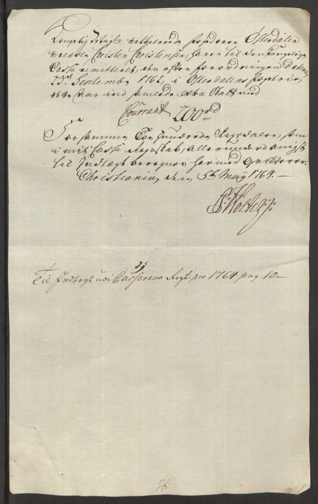 Rentekammeret inntil 1814, Reviderte regnskaper, Fogderegnskap, AV/RA-EA-4092/R15/L1014: Ekstraskatten Østerdal, 1762-1764, p. 526