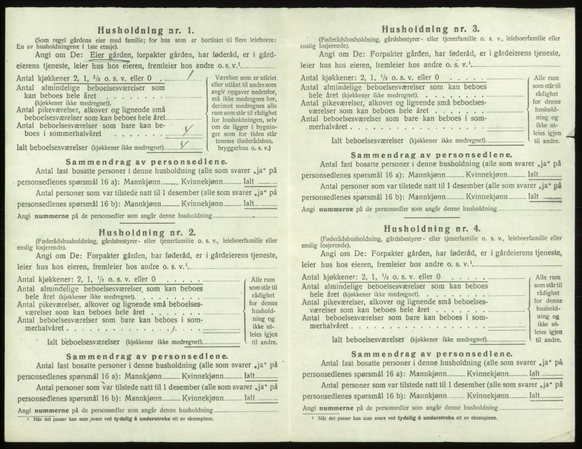 SAO, 1920 census for Skjeberg, 1920, p. 1142