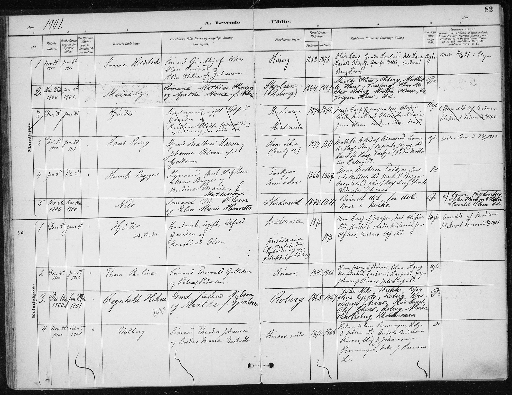 Sem kirkebøker, AV/SAKO-A-5/F/Fb/L0005: Parish register (official) no. II 5, 1892-1904, p. 82