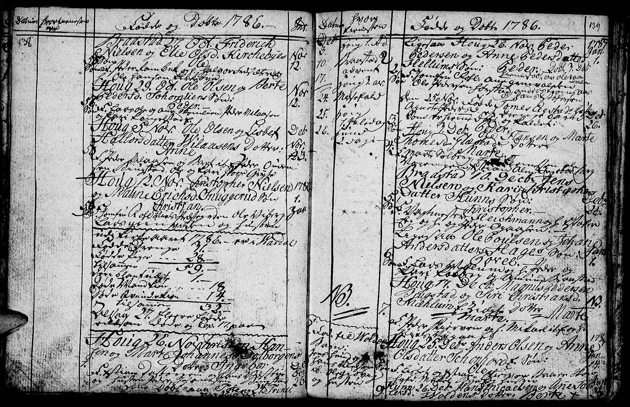 Vardal prestekontor, SAH/PREST-100/H/Ha/Hab/L0001: Parish register (copy) no. 1, 1771-1790, p. 138-139