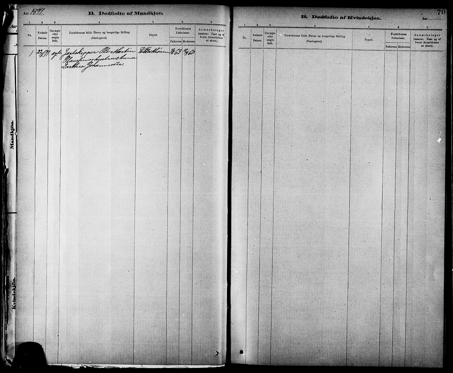 Ministerialprotokoller, klokkerbøker og fødselsregistre - Nord-Trøndelag, AV/SAT-A-1458/744/L0423: Parish register (copy) no. 744C02, 1886-1905, p. 70