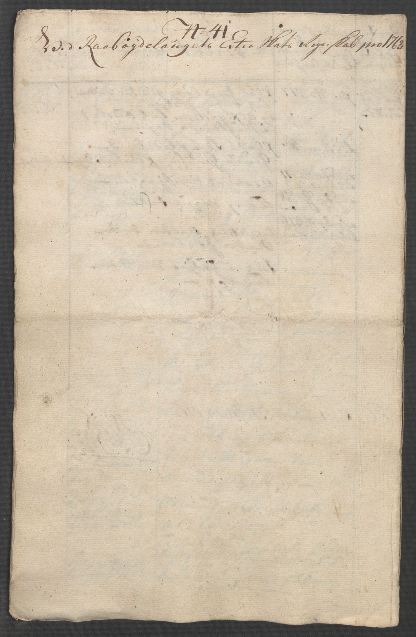 Rentekammeret inntil 1814, Reviderte regnskaper, Fogderegnskap, AV/RA-EA-4092/R40/L2517: Ekstraskatten Råbyggelag, 1762-1763, p. 381