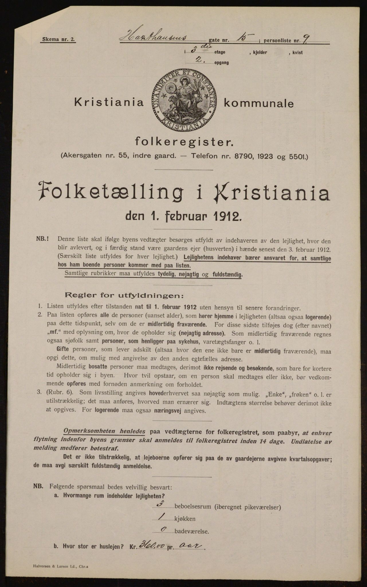 OBA, Municipal Census 1912 for Kristiania, 1912, p. 36024