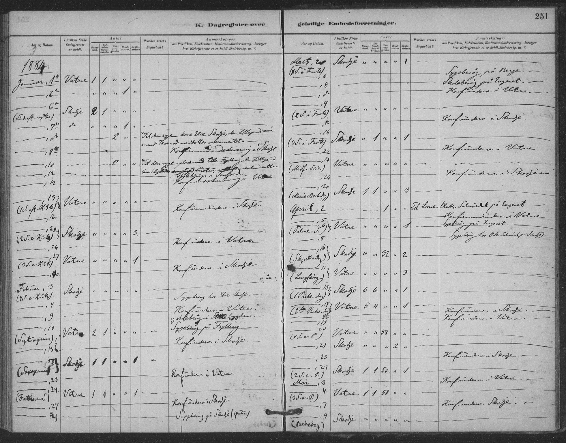 Ministerialprotokoller, klokkerbøker og fødselsregistre - Møre og Romsdal, AV/SAT-A-1454/524/L0356: Parish register (official) no. 524A08, 1880-1899, p. 251