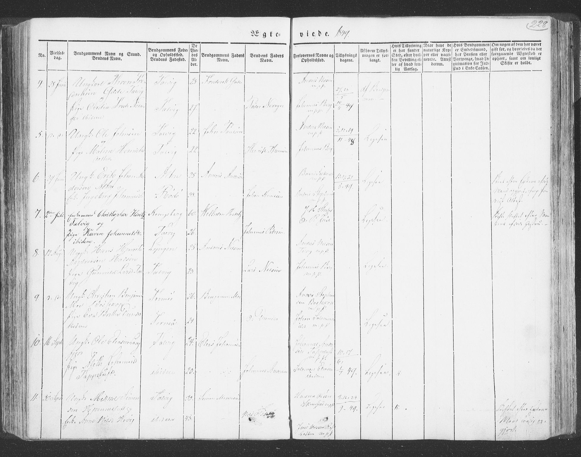 Talvik sokneprestkontor, AV/SATØ-S-1337/H/Ha/L0009kirke: Parish register (official) no. 9, 1837-1852, p. 228