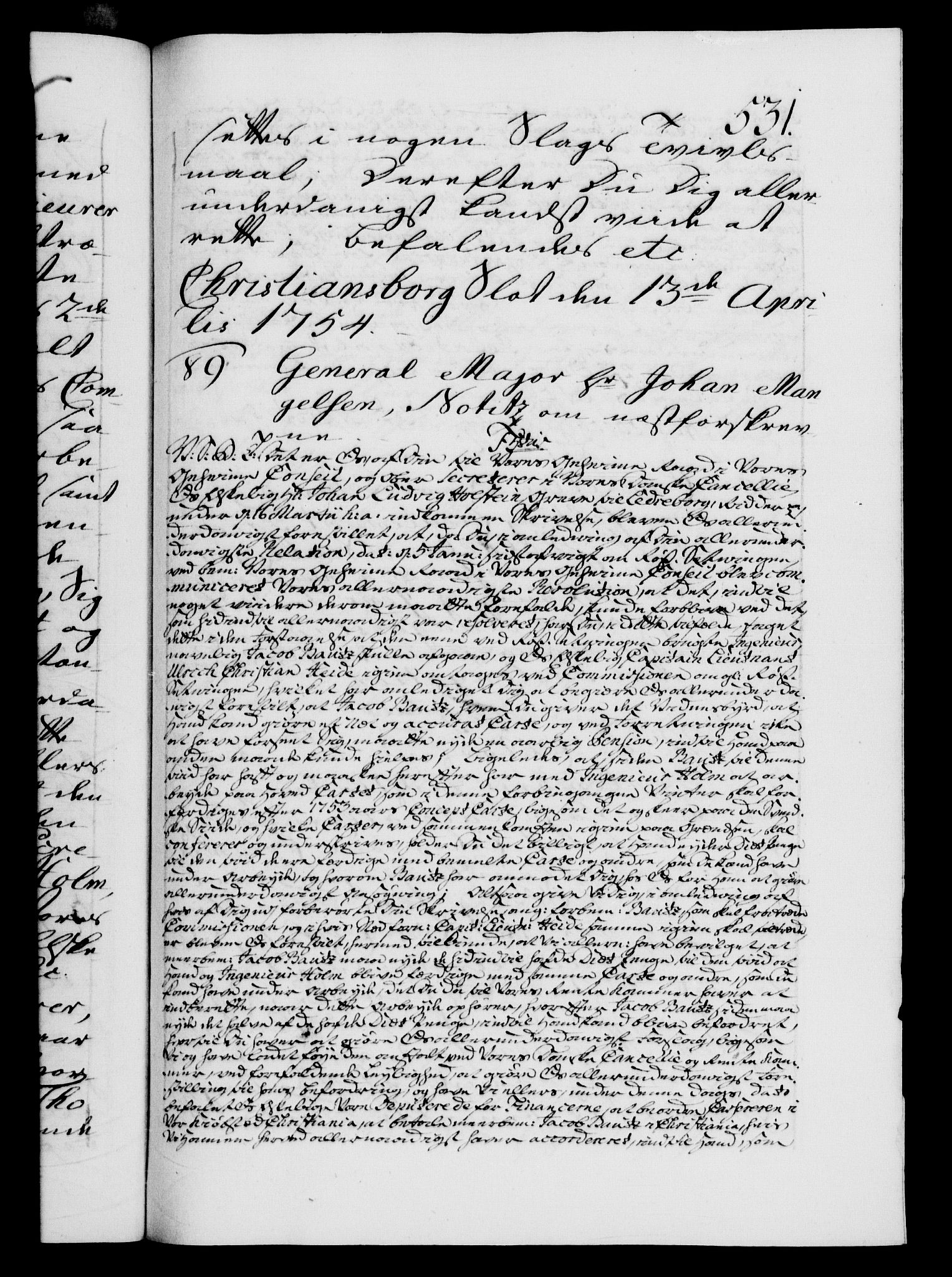 Danske Kanselli 1572-1799, AV/RA-EA-3023/F/Fc/Fca/Fcab/L0034: Norske tegnelser, 1753-1754, p. 531a