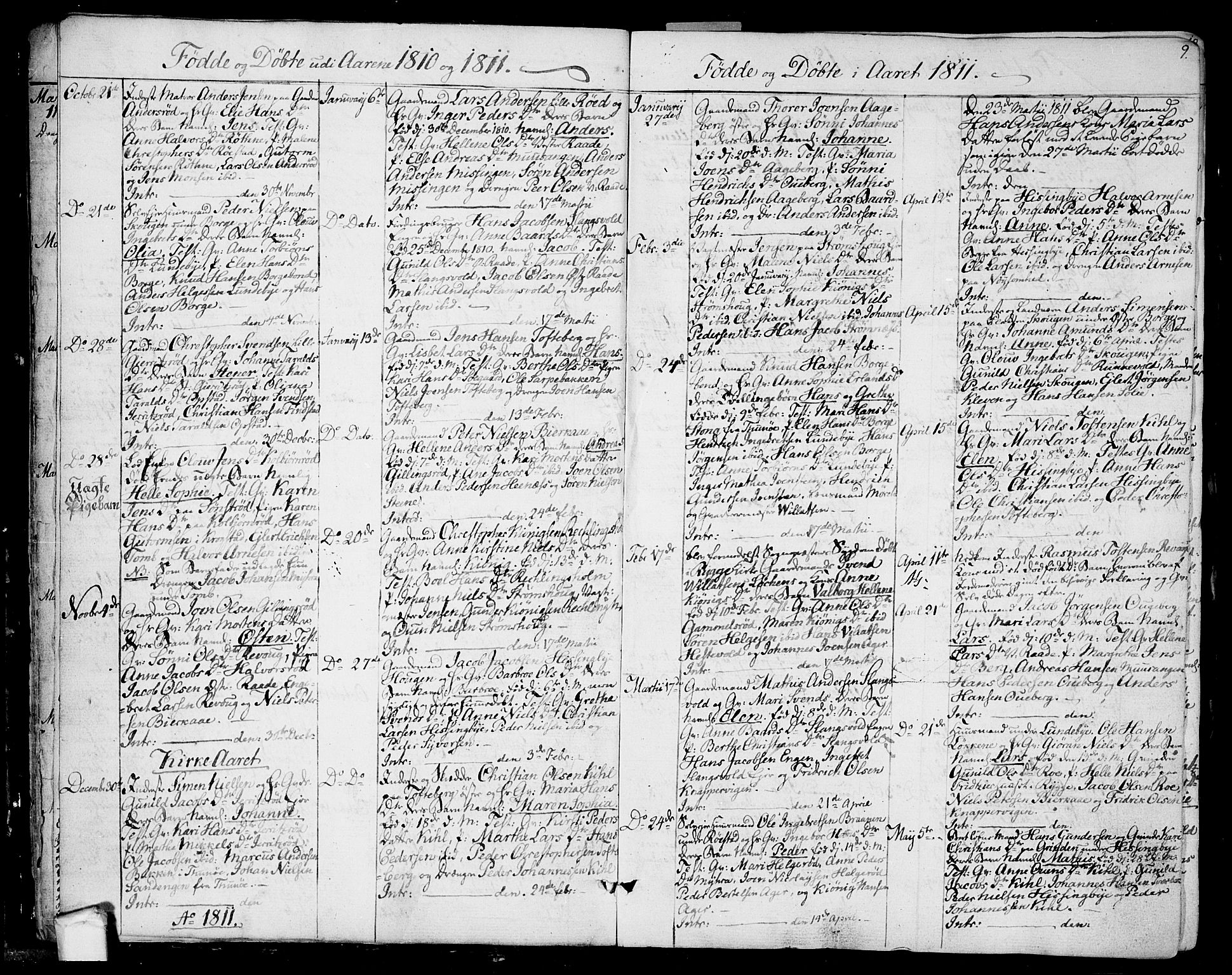 Råde prestekontor kirkebøker, AV/SAO-A-2009/F/Fa/L0003: Parish register (official) no. 3, 1806-1814, p. 9