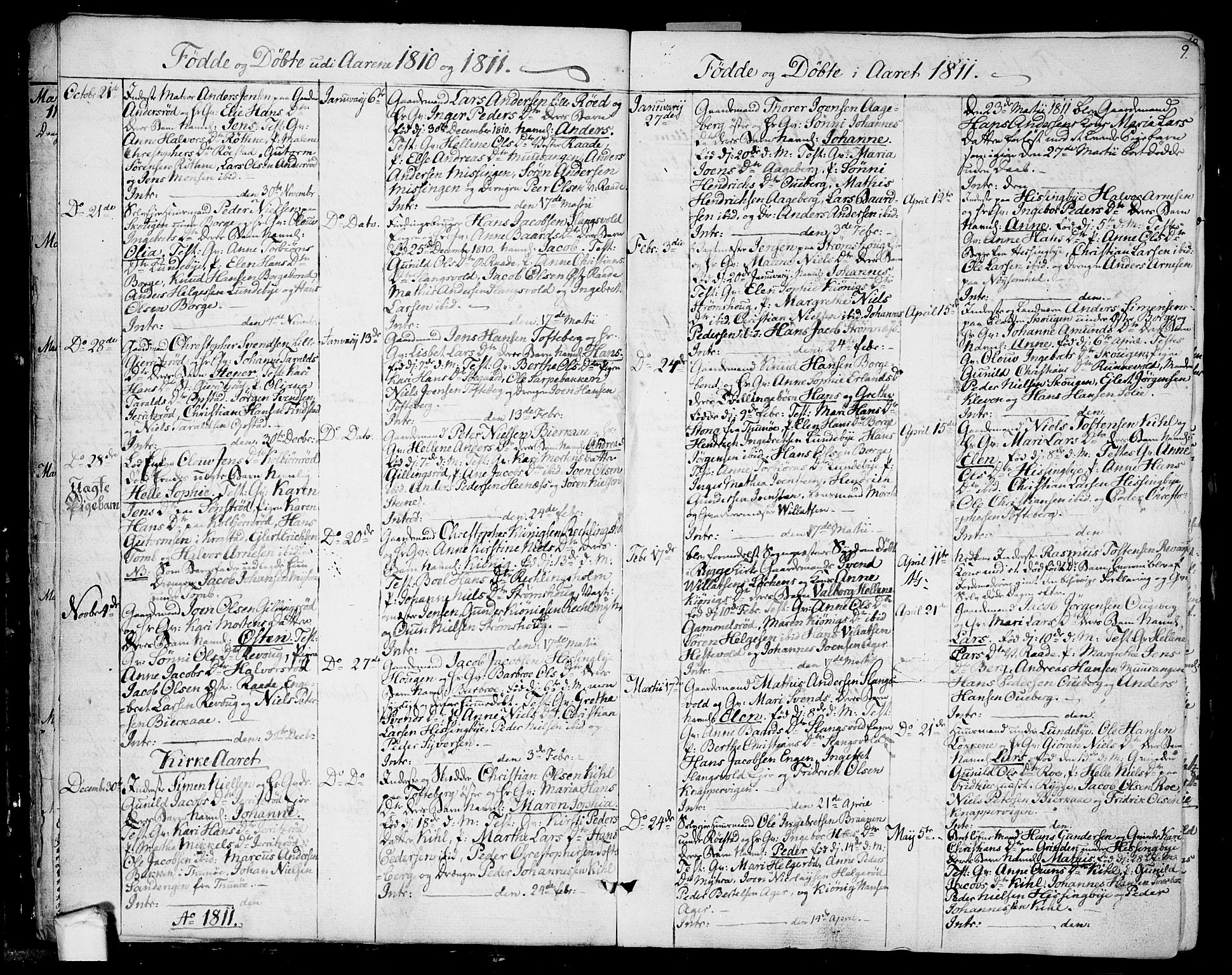 Råde prestekontor kirkebøker, SAO/A-2009/F/Fa/L0003: Parish register (official) no. 3, 1806-1814, p. 9