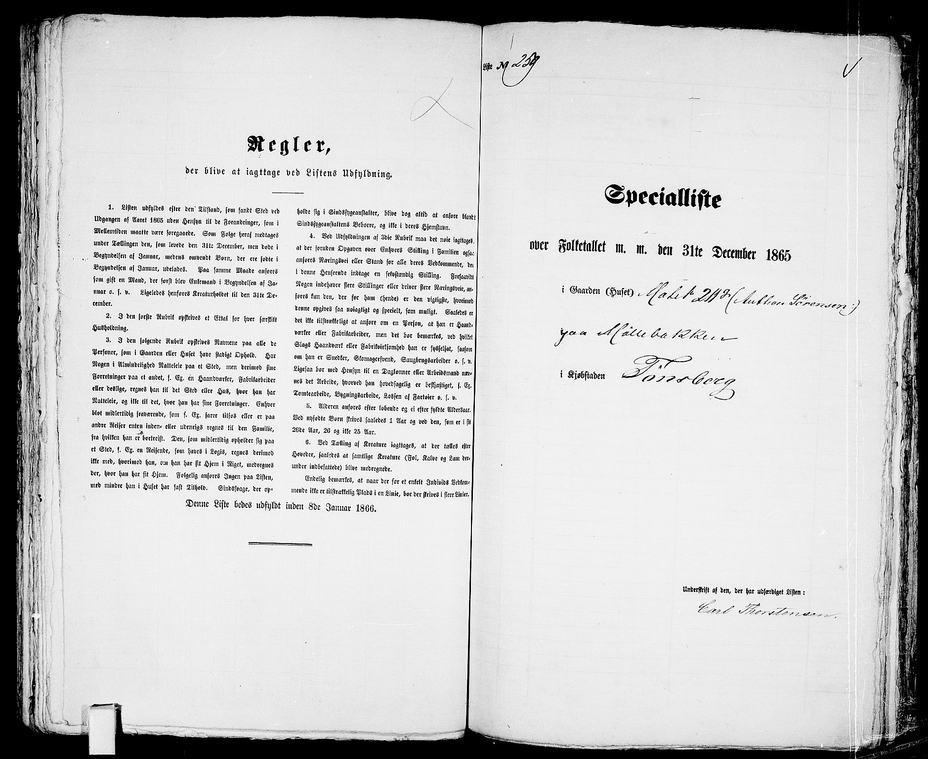 RA, 1865 census for Tønsberg, 1865, p. 560