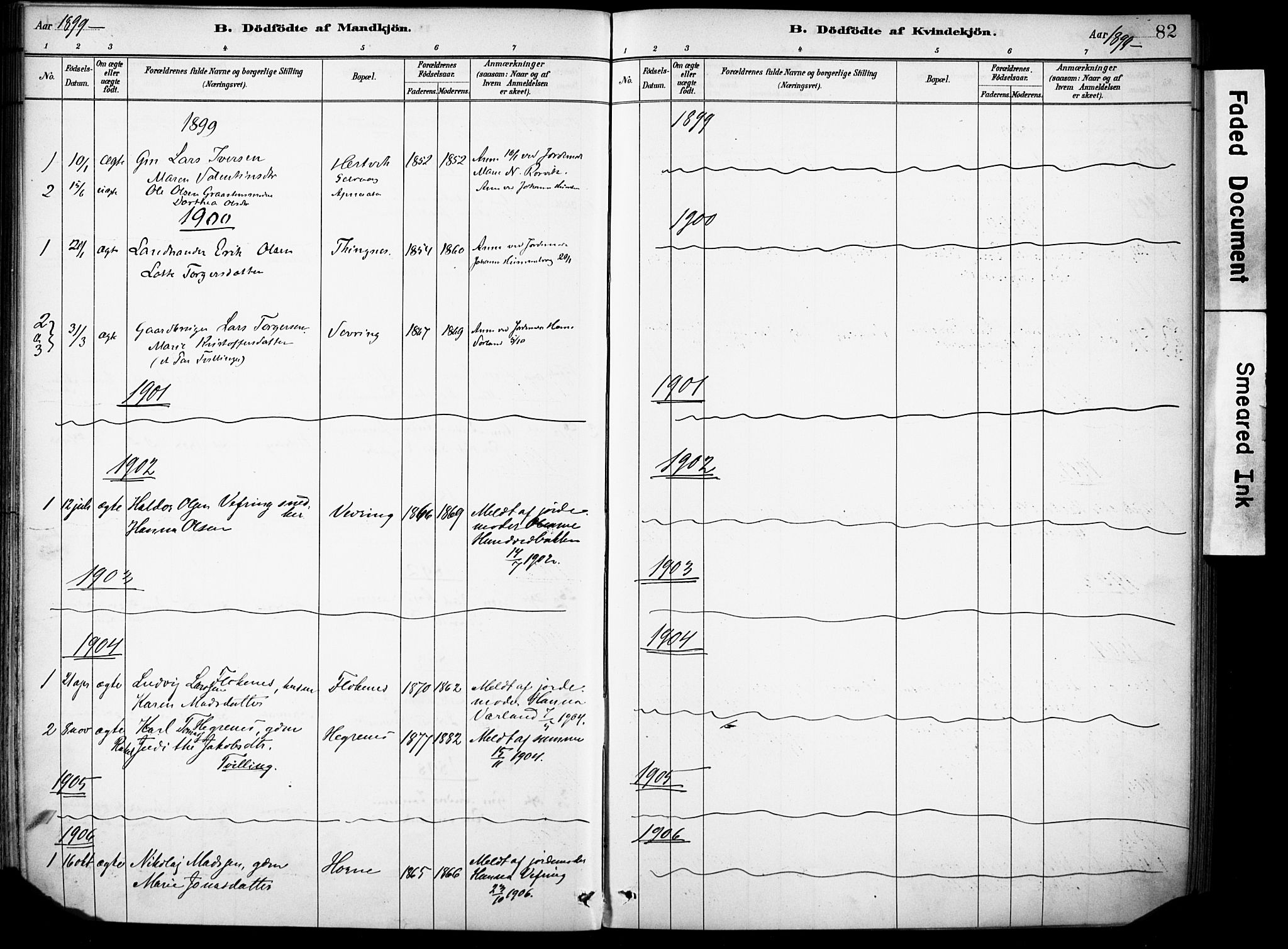 Førde sokneprestembete, AV/SAB-A-79901/H/Haa/Haae/L0001: Parish register (official) no. E 1, 1881-1911, p. 82