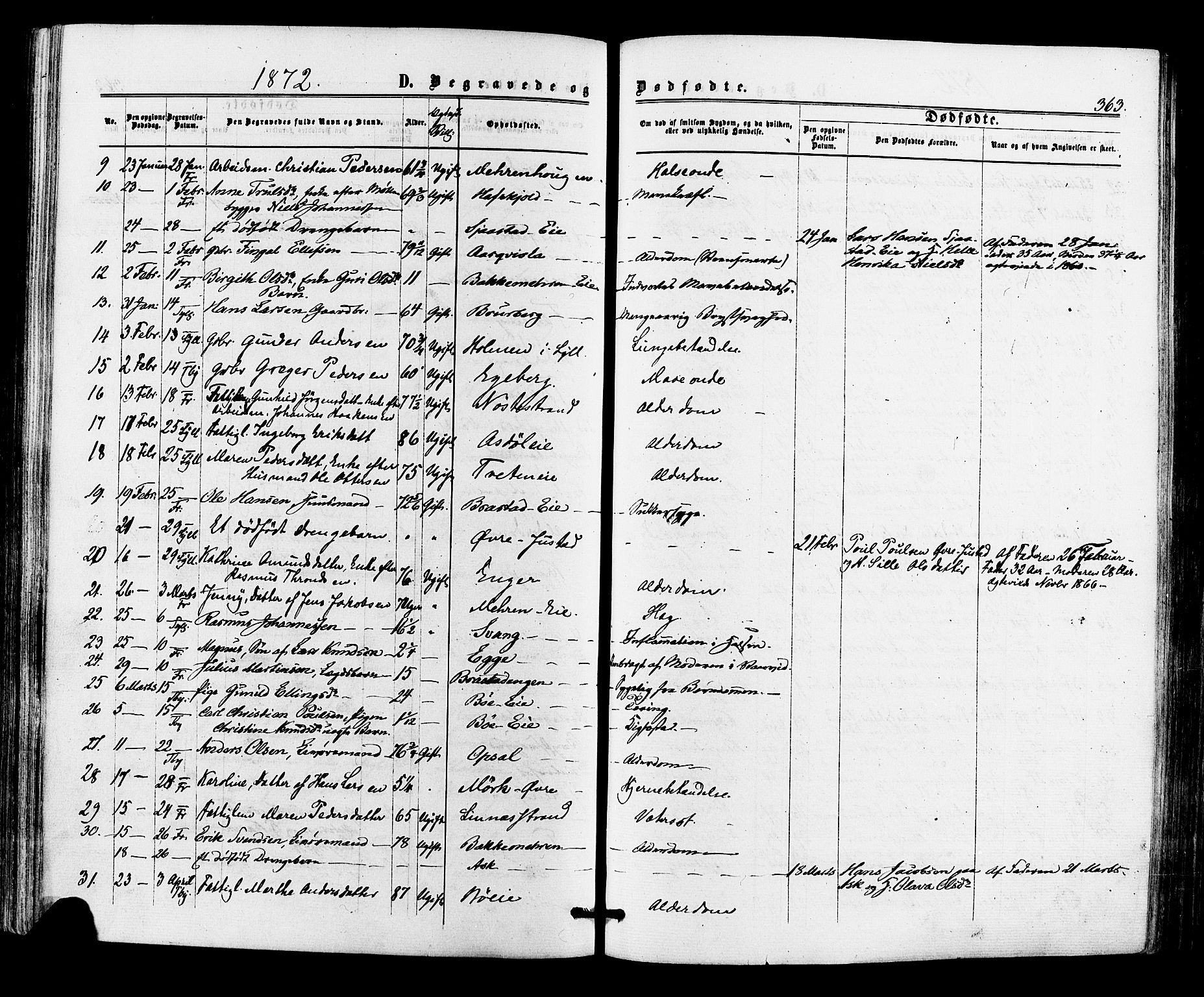 Lier kirkebøker, AV/SAKO-A-230/F/Fa/L0013: Parish register (official) no. I 13, 1865-1874, p. 363