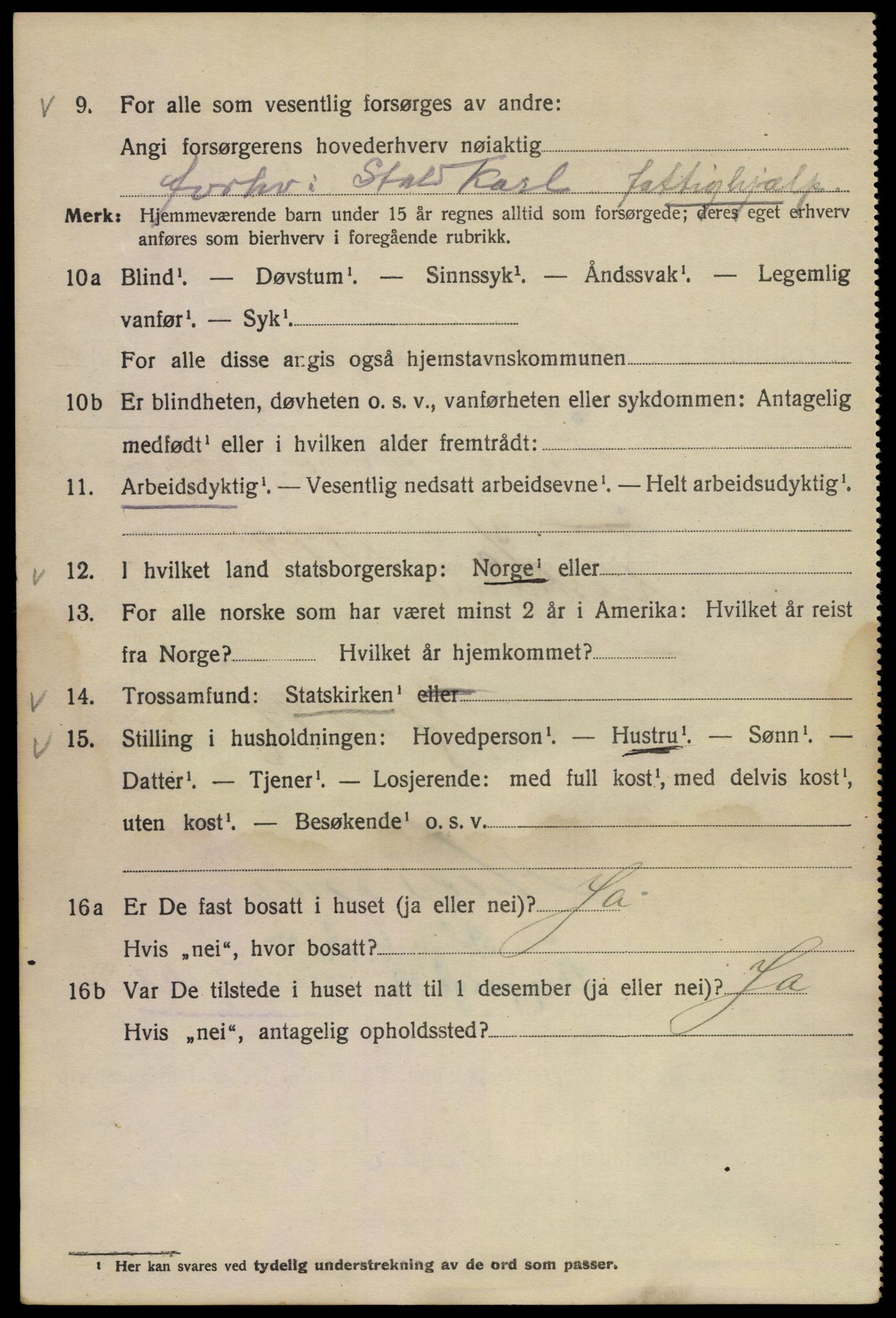 SAO, 1920 census for Kristiania, 1920, p. 365036