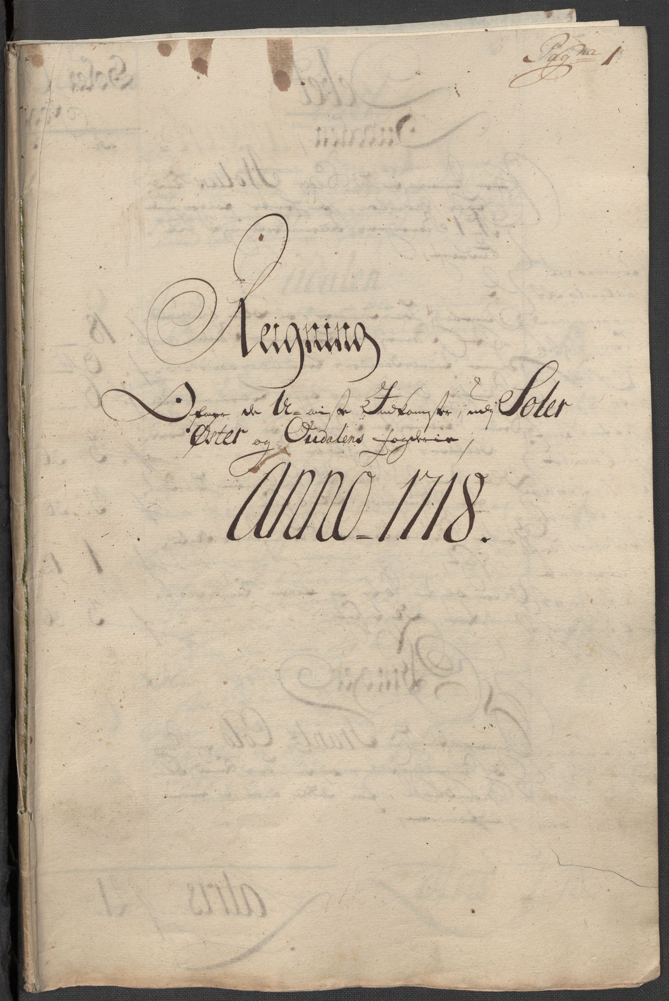 Rentekammeret inntil 1814, Reviderte regnskaper, Fogderegnskap, RA/EA-4092/R13/L0857: Fogderegnskap Solør, Odal og Østerdal, 1718, p. 162