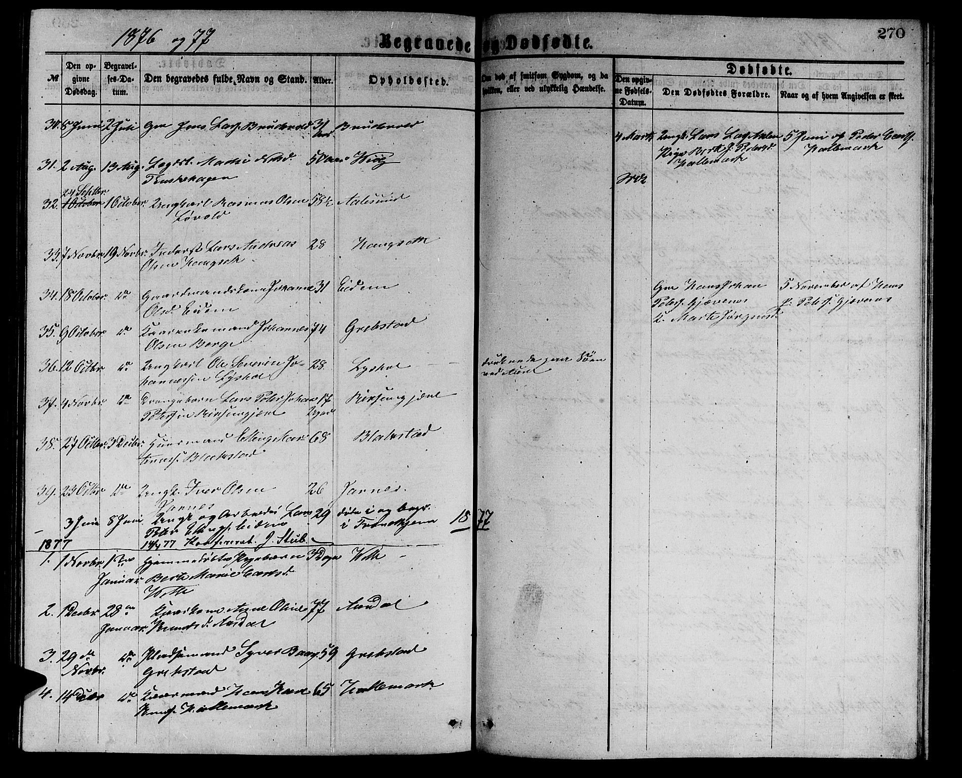 Ministerialprotokoller, klokkerbøker og fødselsregistre - Møre og Romsdal, AV/SAT-A-1454/523/L0338: Parish register (copy) no. 523C01, 1865-1877, p. 270