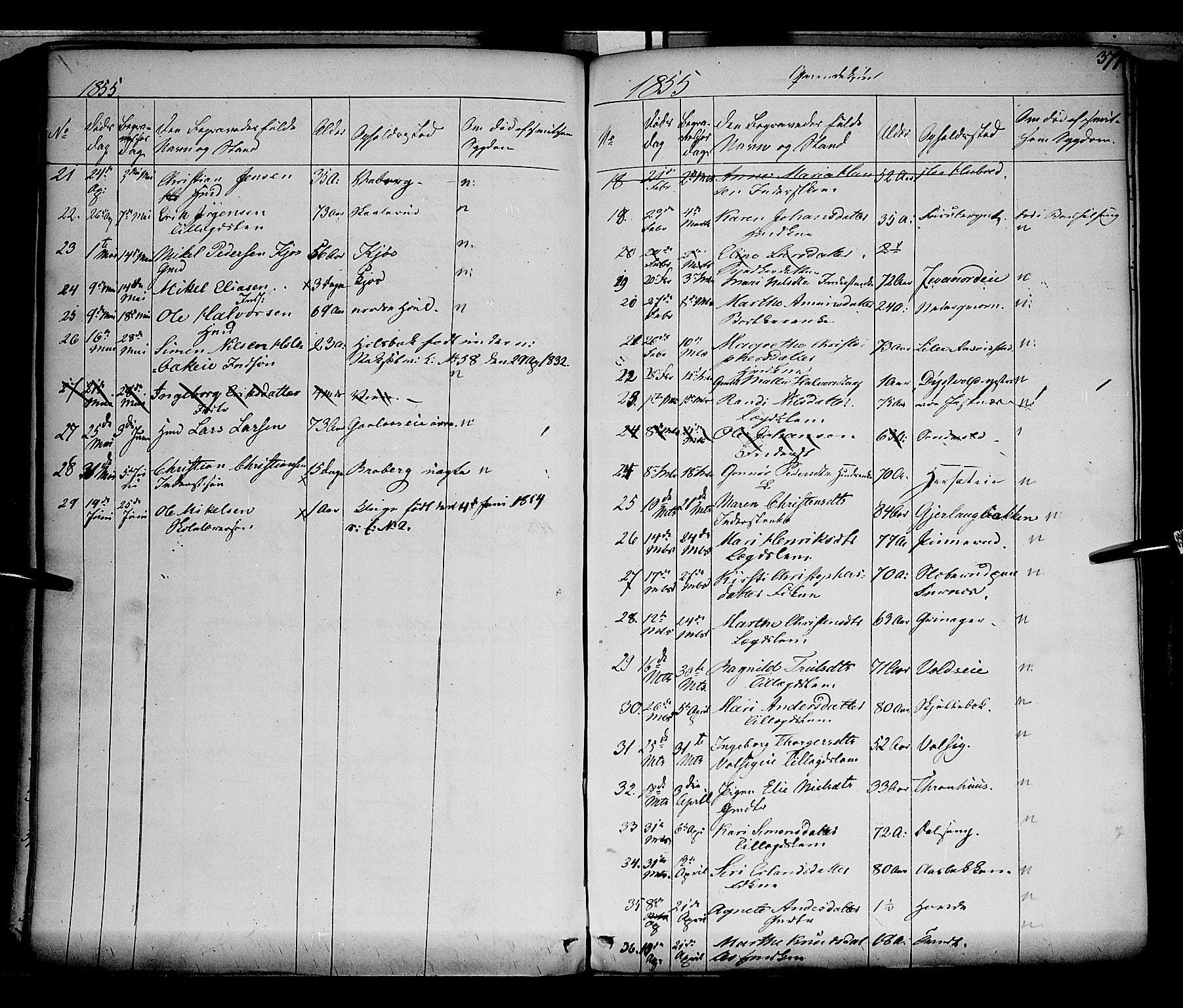 Vang prestekontor, Hedmark, AV/SAH-PREST-008/H/Ha/Haa/L0010: Parish register (official) no. 10, 1841-1855, p. 377