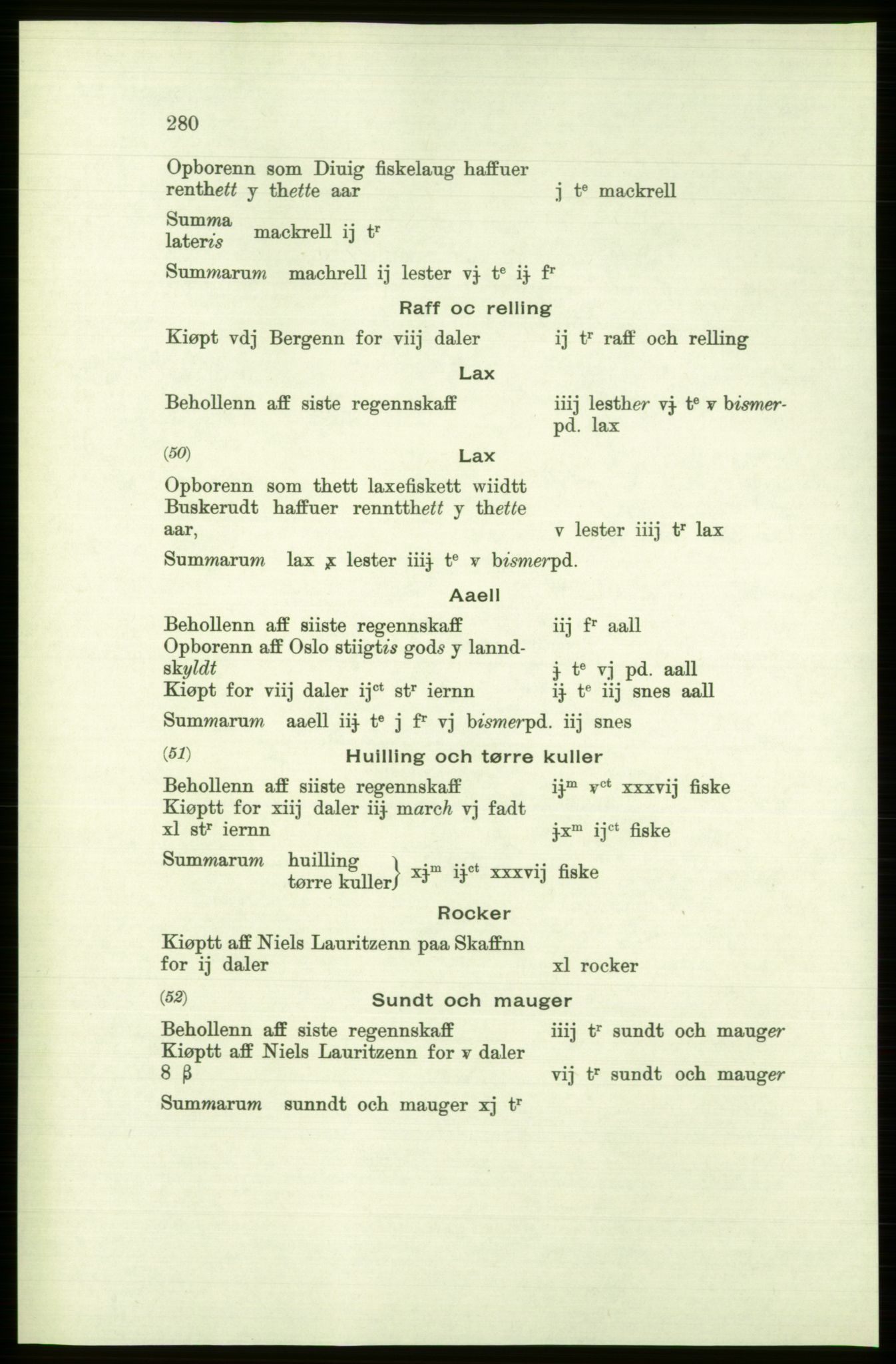 Publikasjoner utgitt av Arkivverket, PUBL/PUBL-001/C/0001: Bind 1: Rekneskap for Akershus len 1557-1558, 1557-1558, p. 280