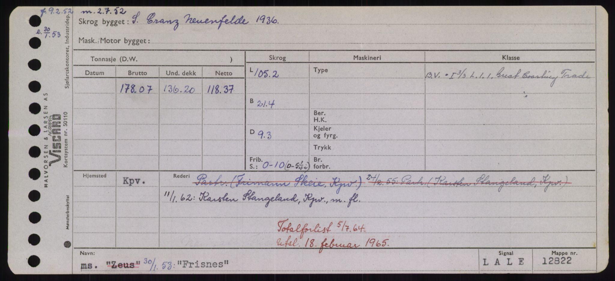 Sjøfartsdirektoratet med forløpere, Skipsmålingen, AV/RA-S-1627/H/Hd/L0011: Fartøy, Fla-Får, p. 479