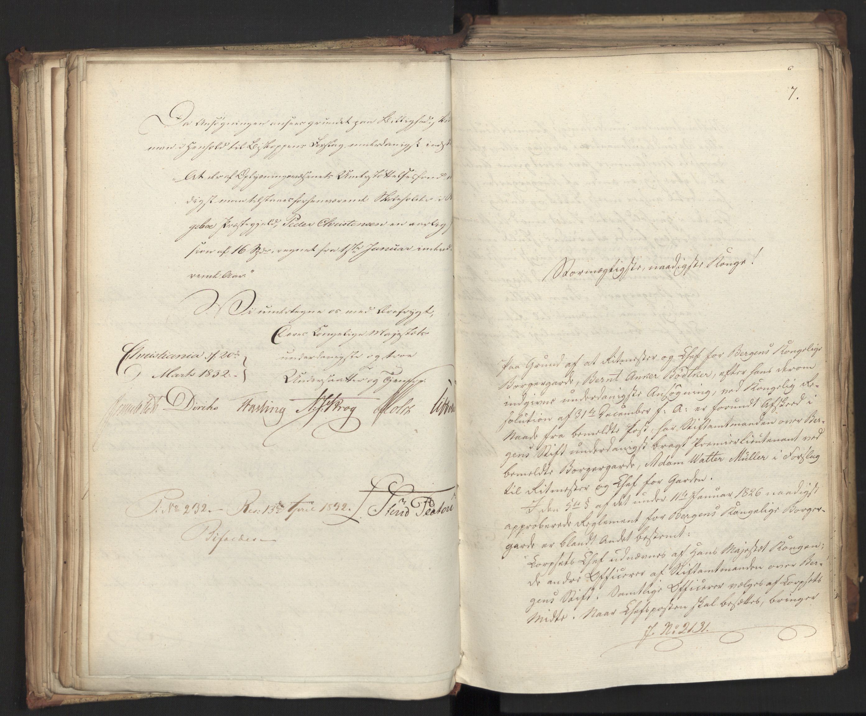 Statsrådsavdelingen i Stockholm, AV/RA-S-1003/D/Da/L0077: Regjeringsinnstillinger nr. 2100-2259, 1832, p. 112
