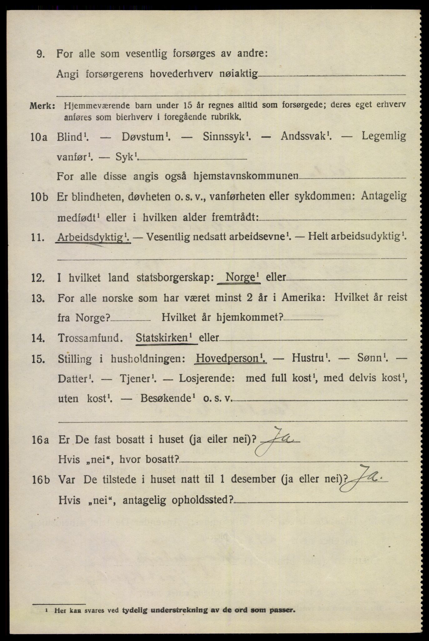 SAKO, 1920 census for Eidanger, 1920, p. 2927